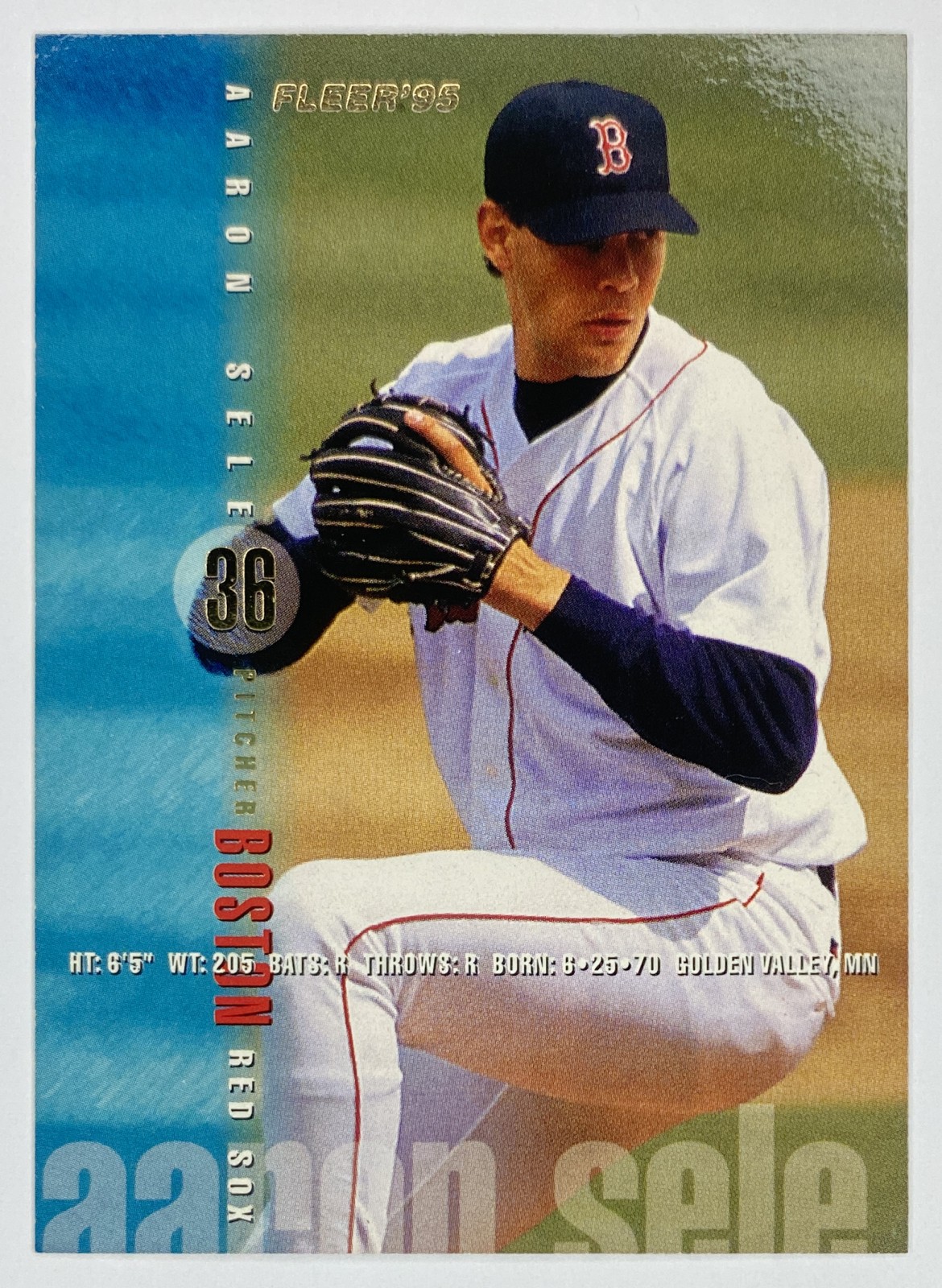 1995 Fleer Aaron Sele #40 Boston Red Sox front