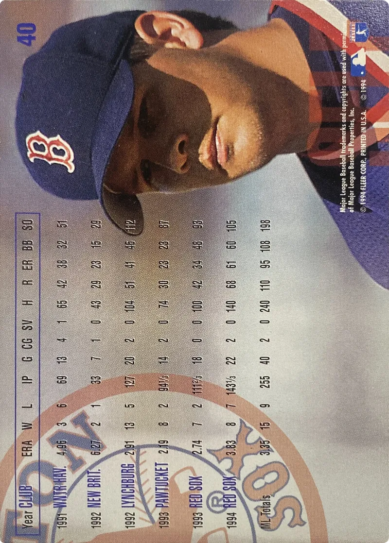 Aaron Sele #40, back
