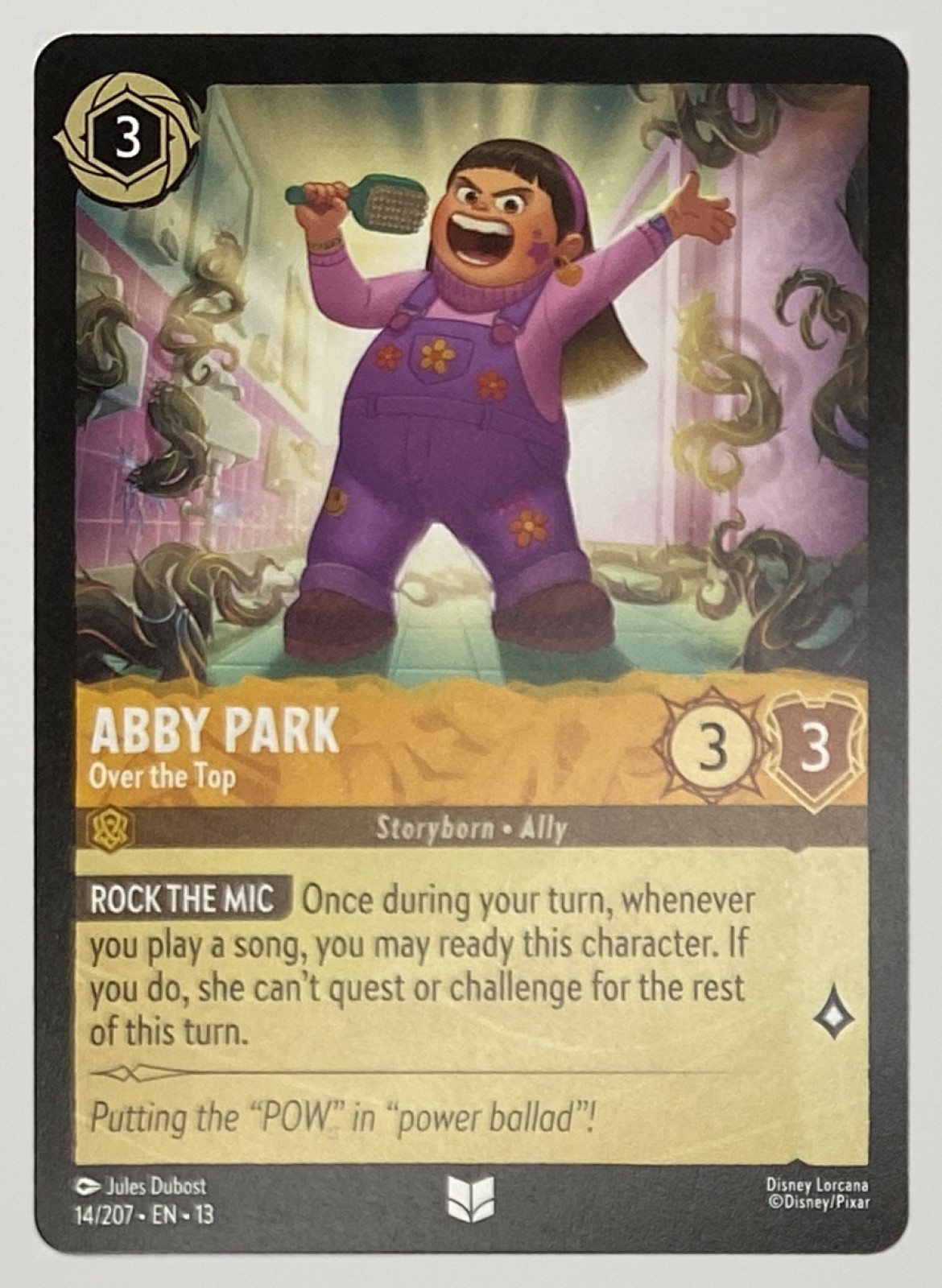 2026 Disney Lorcana Attack of the Vine! Abby Park - Over the Top #14/207 Uncommon front