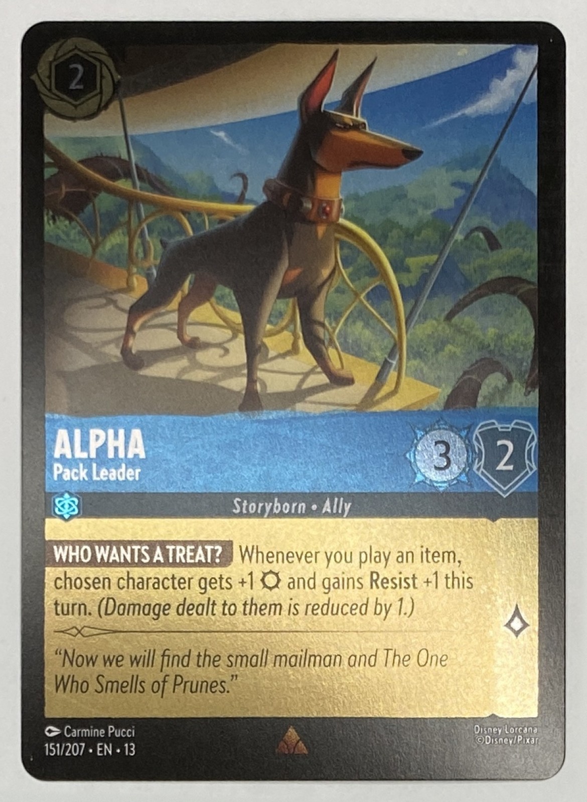 2026 Disney Lorcana Attack of the Vine! Alpha - Pack Leader #151/207 Rare front