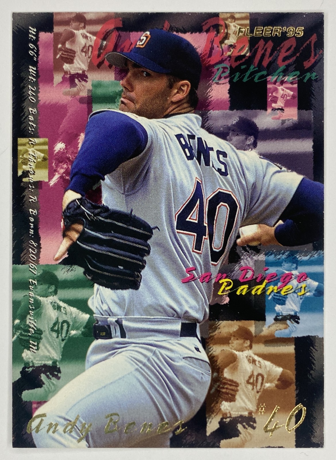 1995 Fleer Andy Benes #556 San Diego Padres front