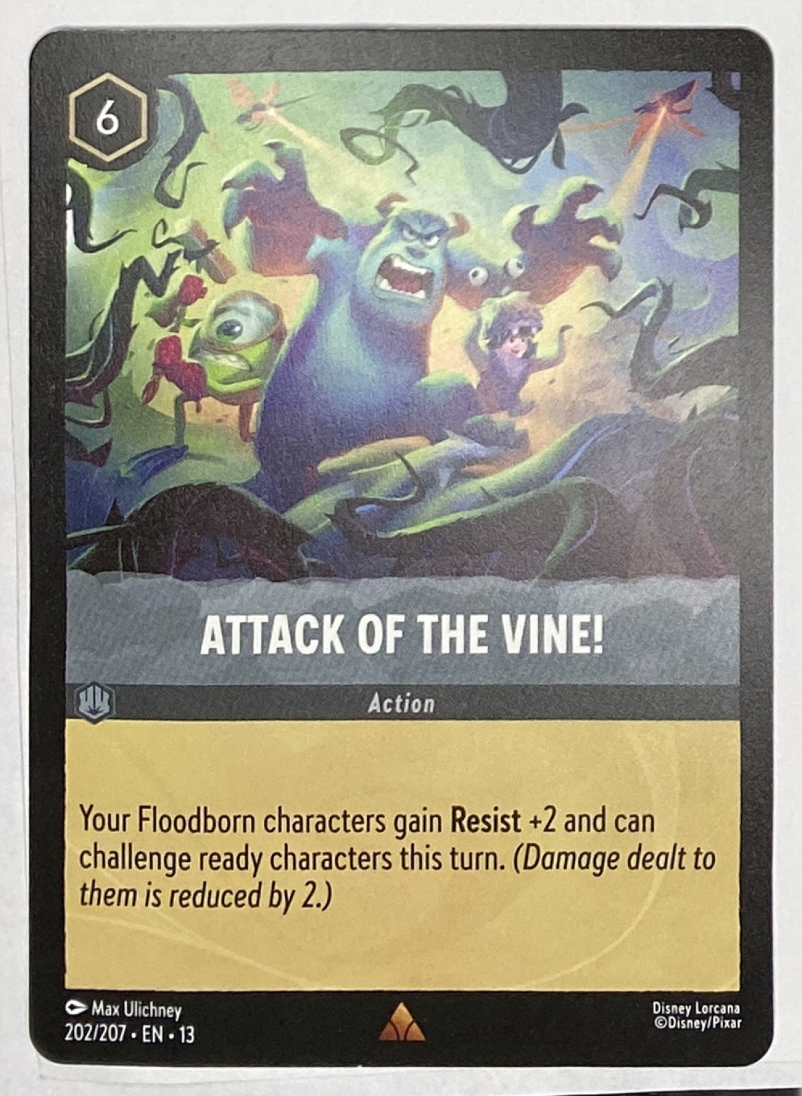 2026 Disney Lorcana Attack of the Vine! Attack of the Vine! #202/207 Rare front