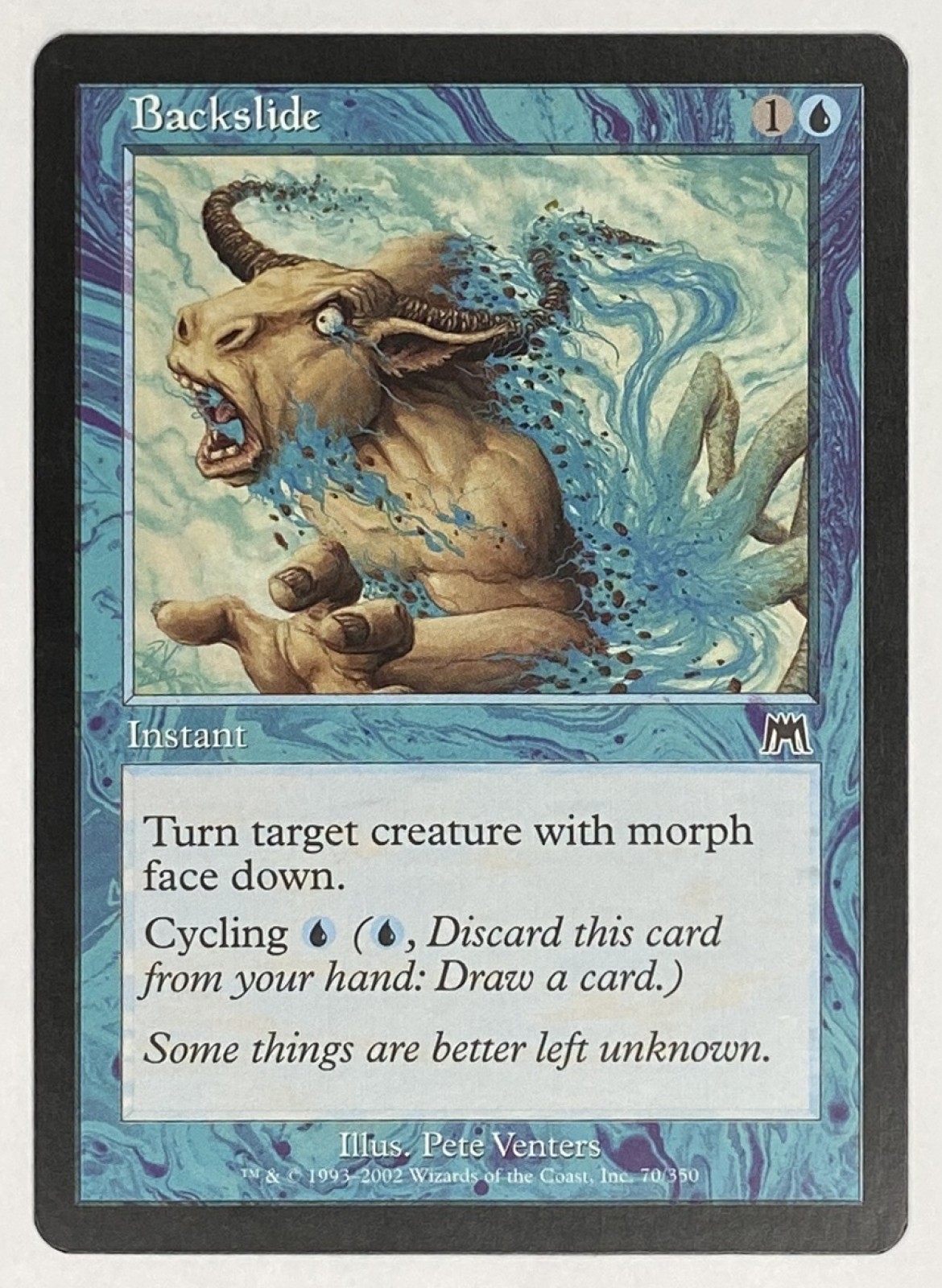 2002 Magic: The Gathering Onslaught Backslide #70/350 Common front