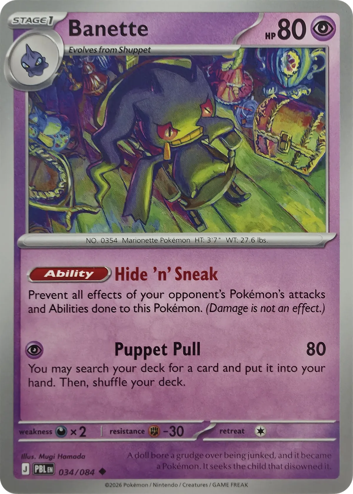 Banette #034/084, front