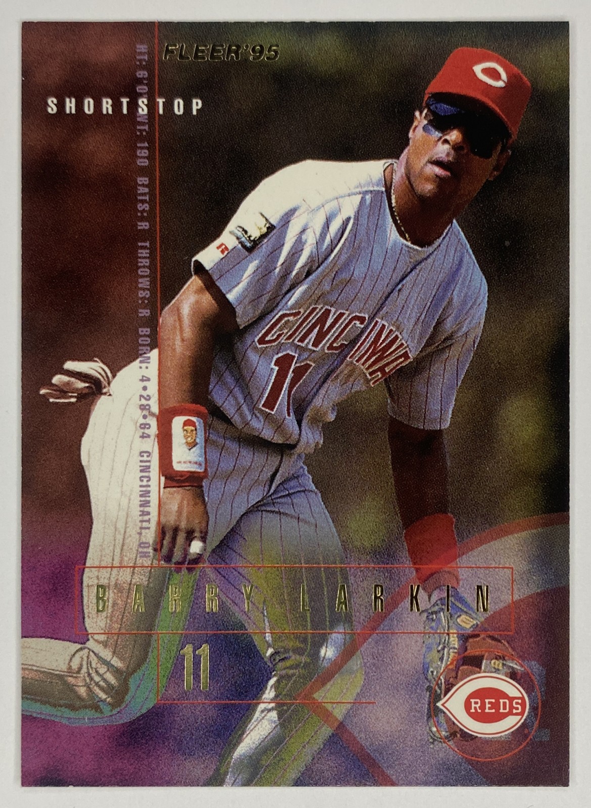 1995 Fleer Barry Larkin #439 Cincinnati Reds front