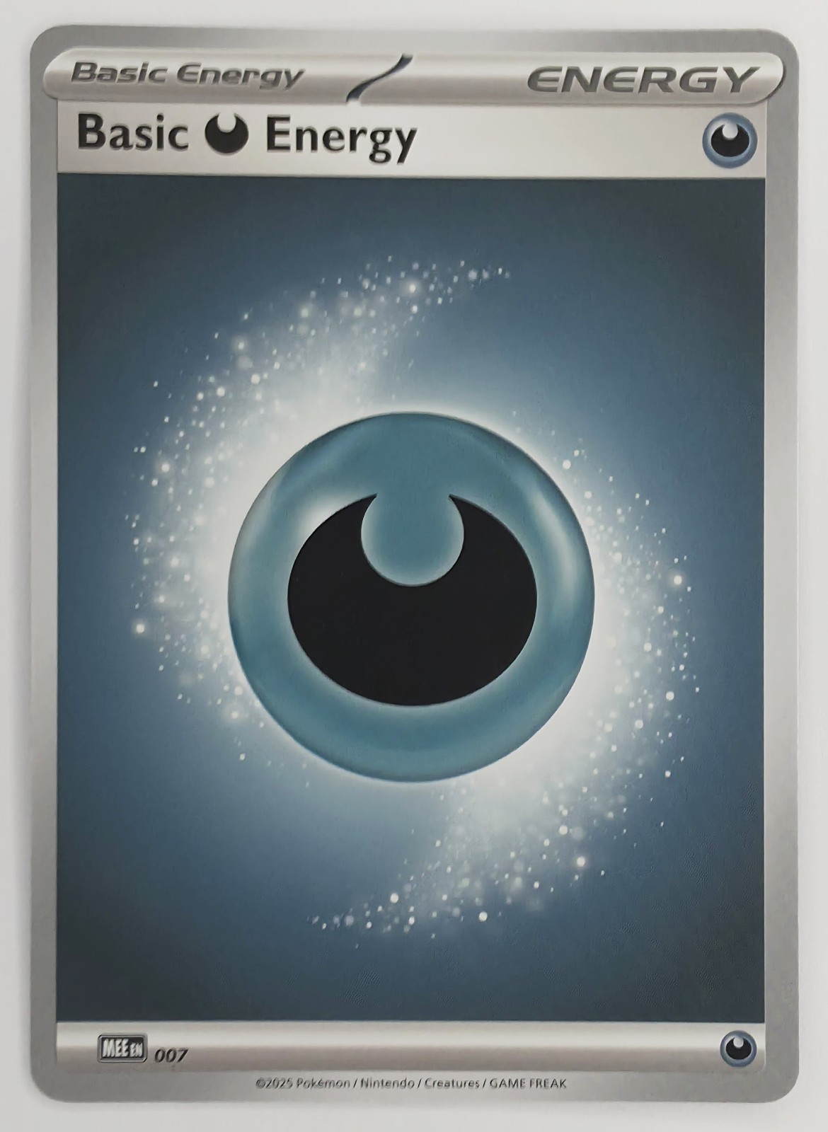 2025 Pokemon Mega Evolution Energies Basic Darkness Energy #007 Common front