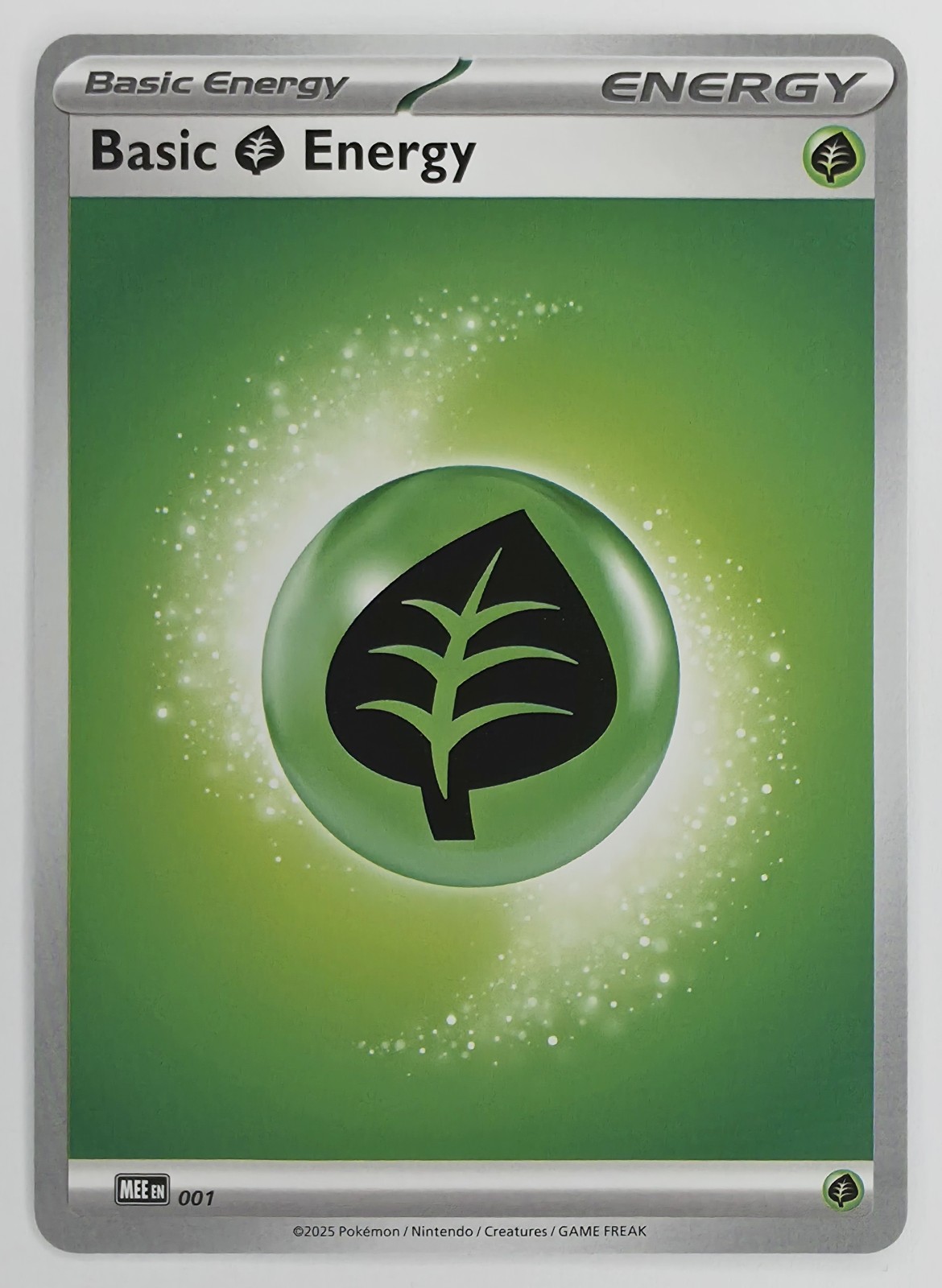 2025 Pokemon Mega Evolution Energies Basic Grass Energy #001 Common front