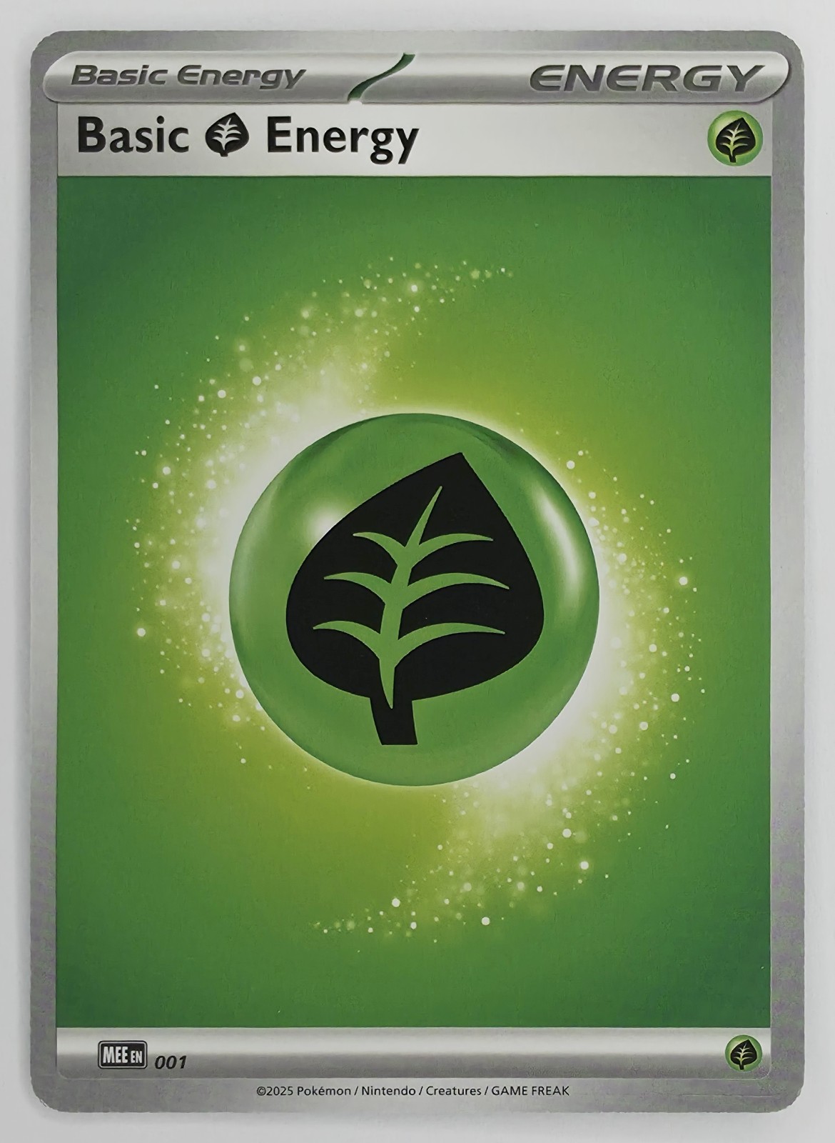 2025 Pokemon Mega Evolution Energies Basic Grass Energy #001 Common front