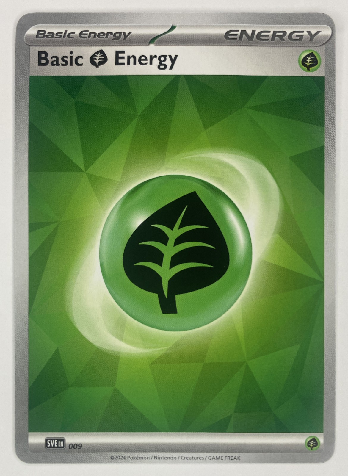 2024 Pokemon Scarlet & Violet Energies Basic Grass Energy #009 front