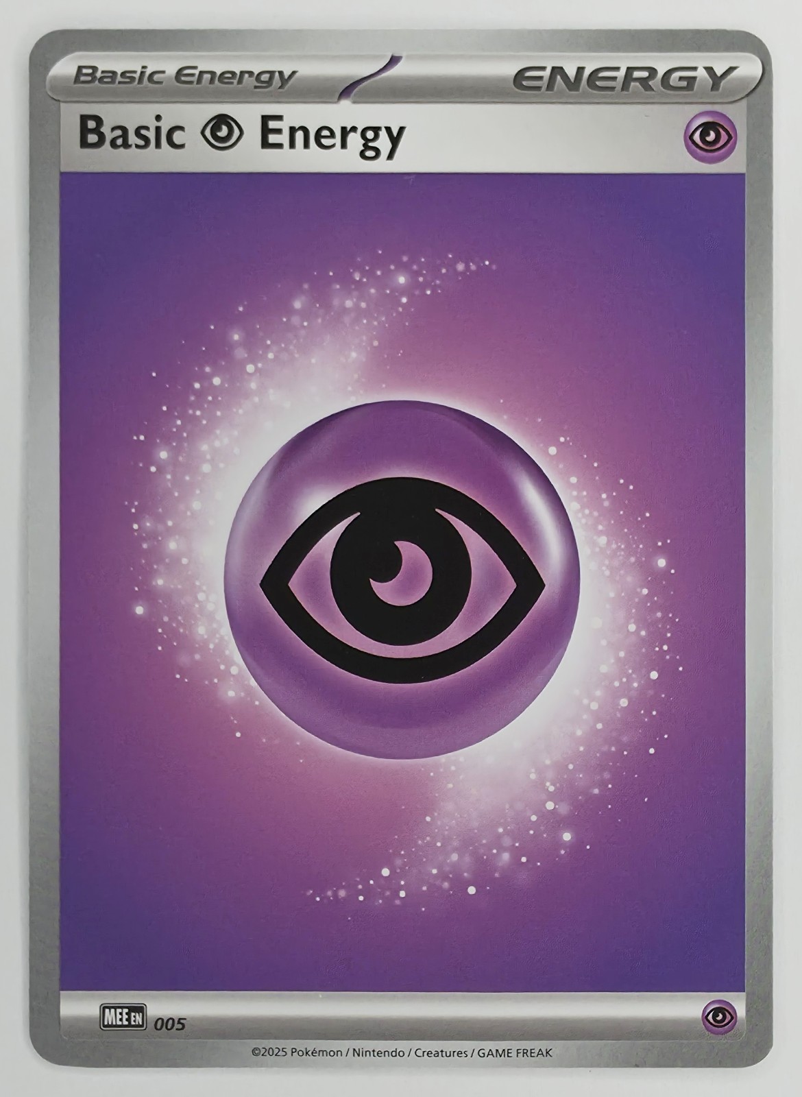 2025 Pokemon Mega Evolution Energies Basic Psychic Energy #005 front