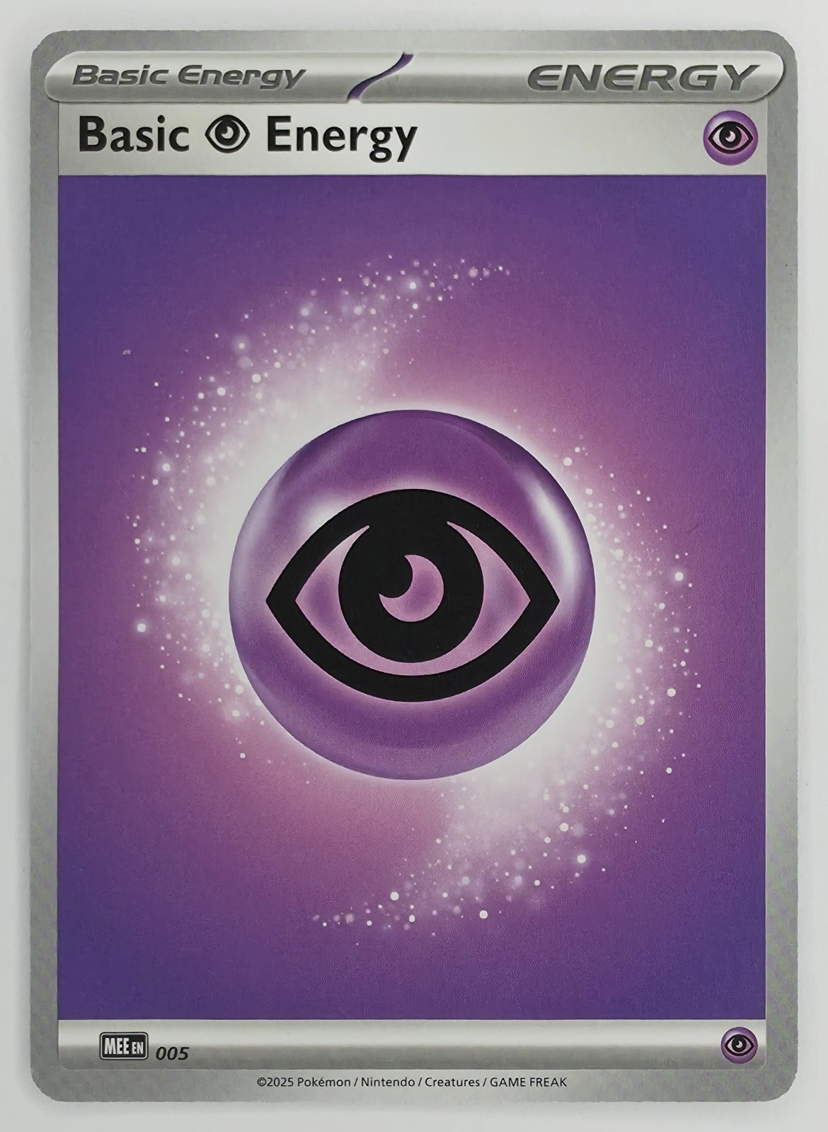2025 Pokemon Mega Evolution Energies Basic Psychic Energy #005 front
