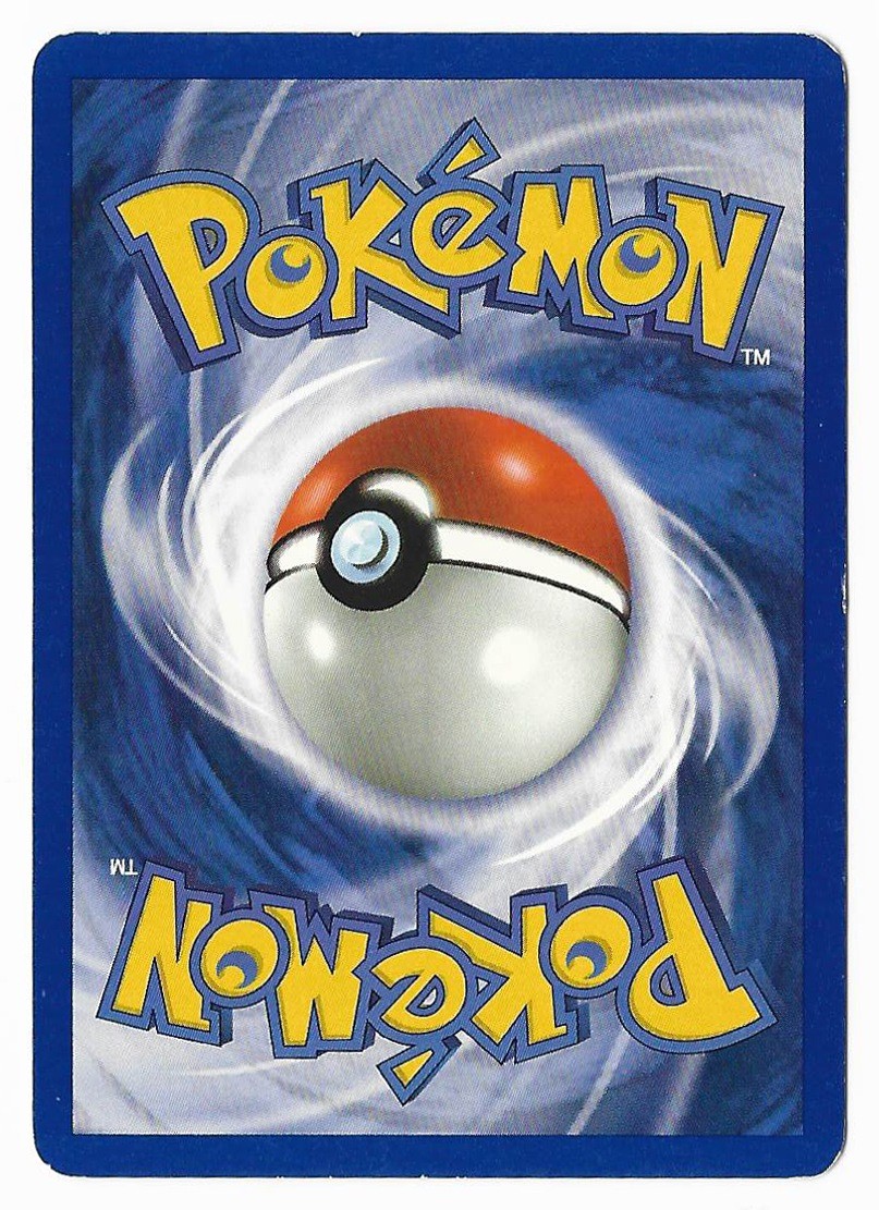 Blaine's Charmeleon, scan of the back, shows surface detail