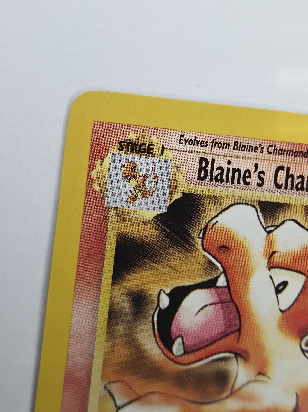 Blaine's Charmeleon, front top-left corner and Stage I box