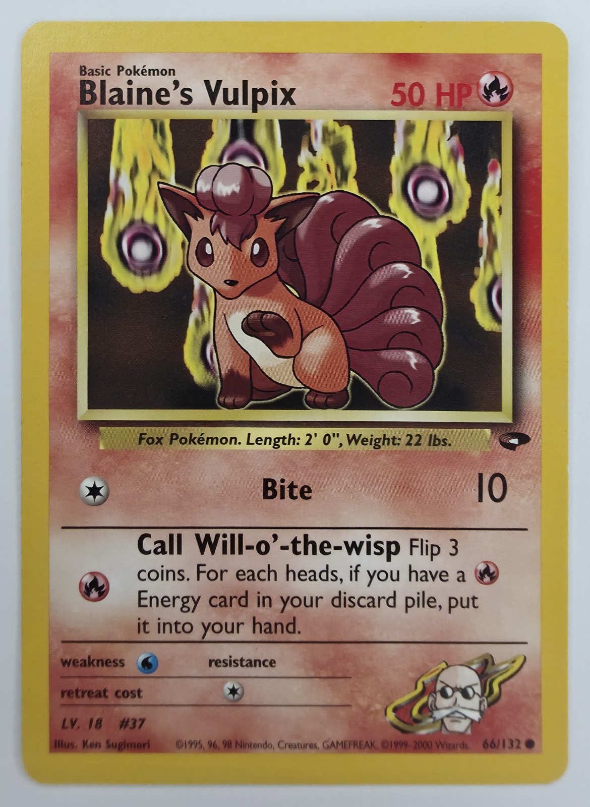 Blaine's Vulpix front