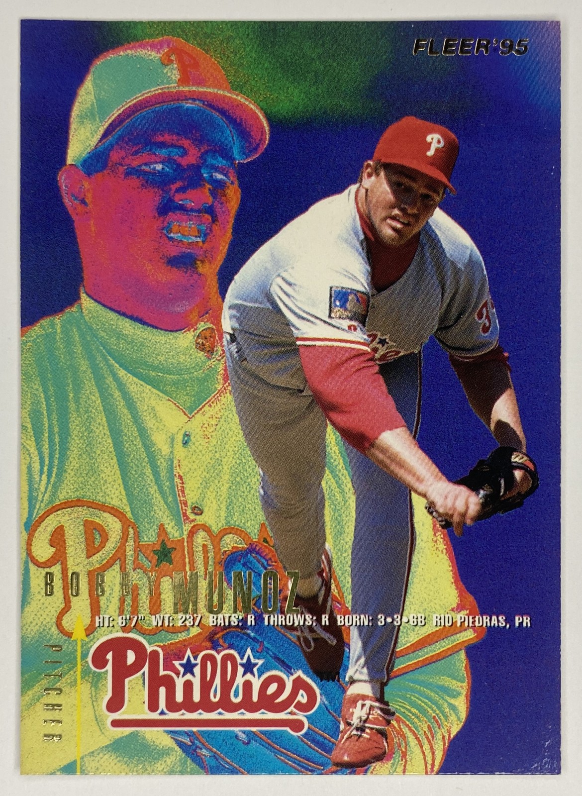 1995 Fleer Bobby Munoz #402 Philadelphia Phillies front