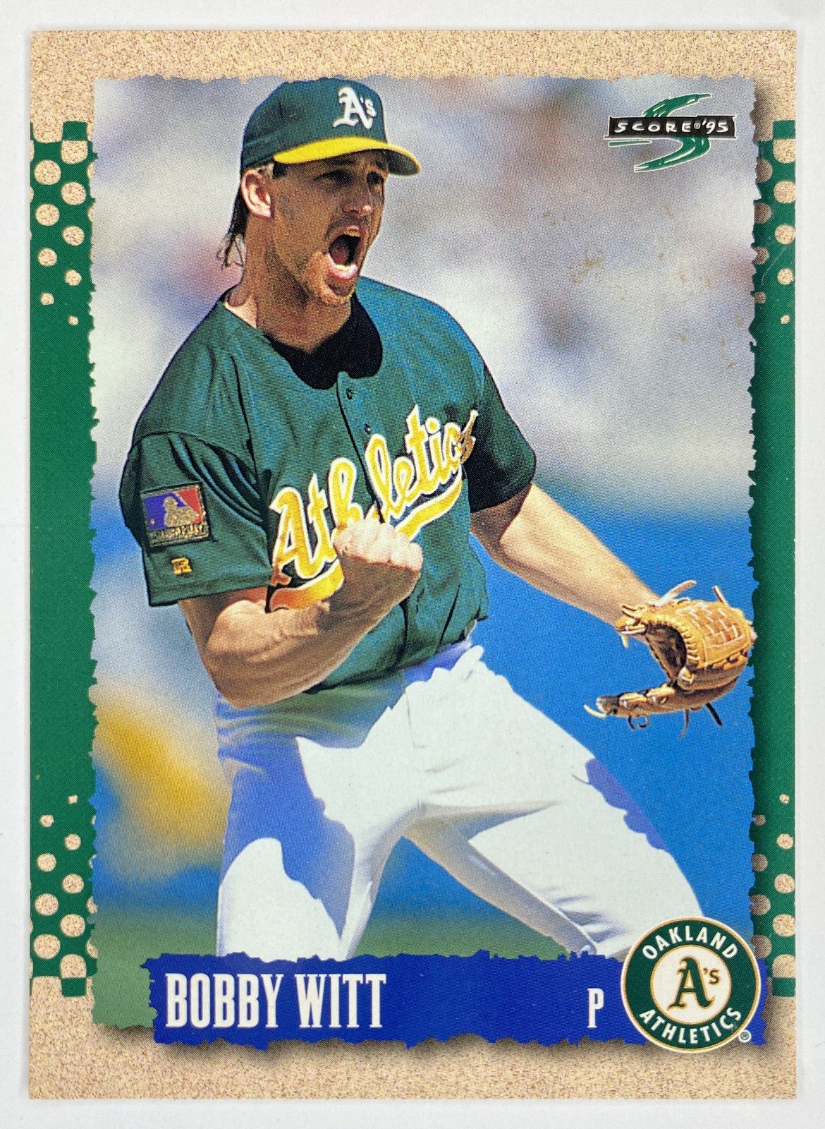 1995 Score Bobby Witt #152 Oakland Athletics front