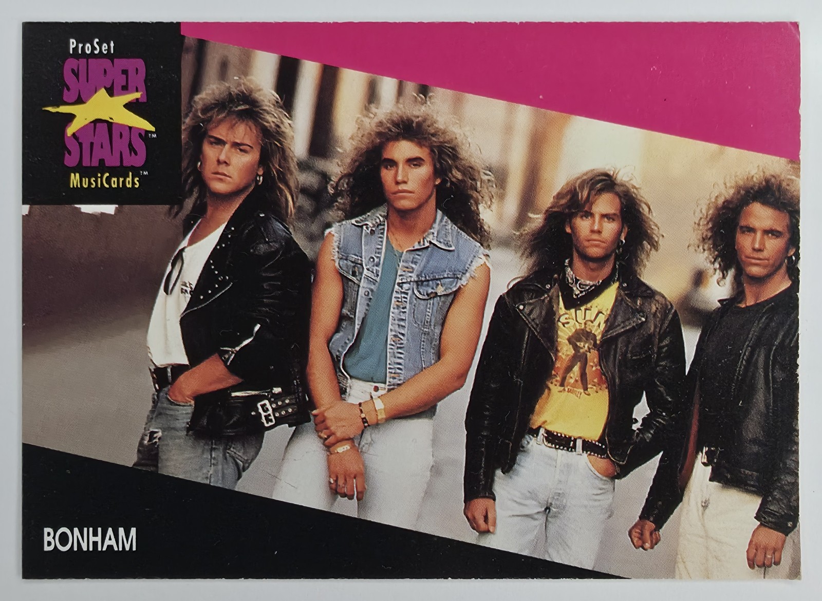 1991 Pro Set SuperStars MusiCards Bonham #153 front