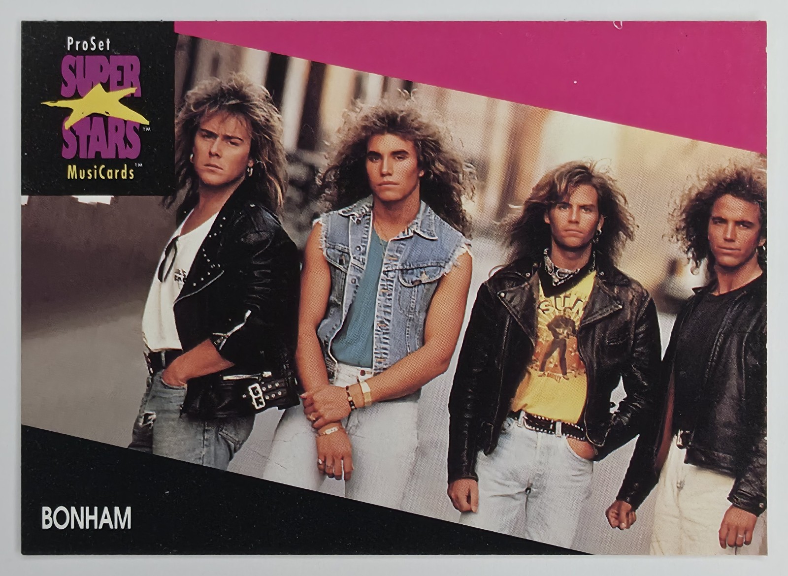 1991 Pro Set SuperStars MusiCards Bonham #153 front