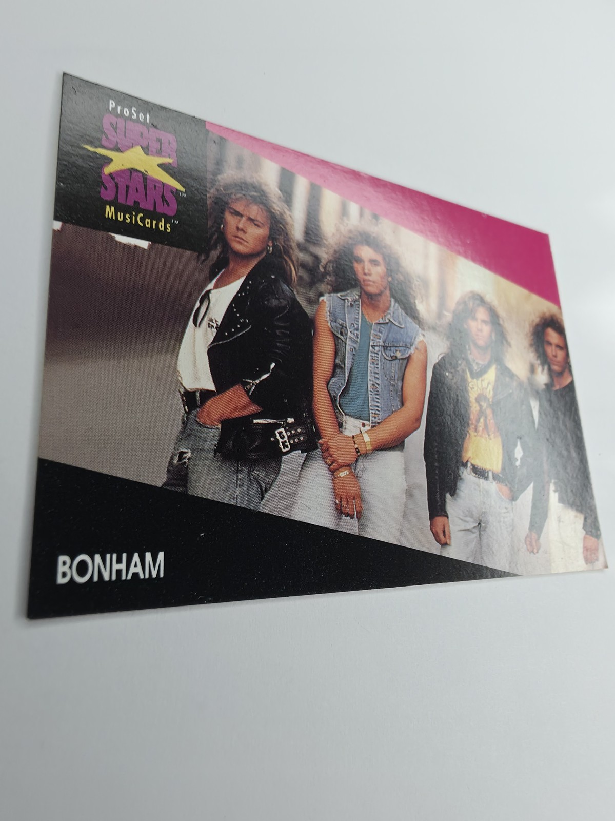 1991 Pro Set SuperStars MusiCards Bonham #153 photo 3