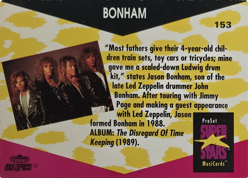 Bonham #153, back