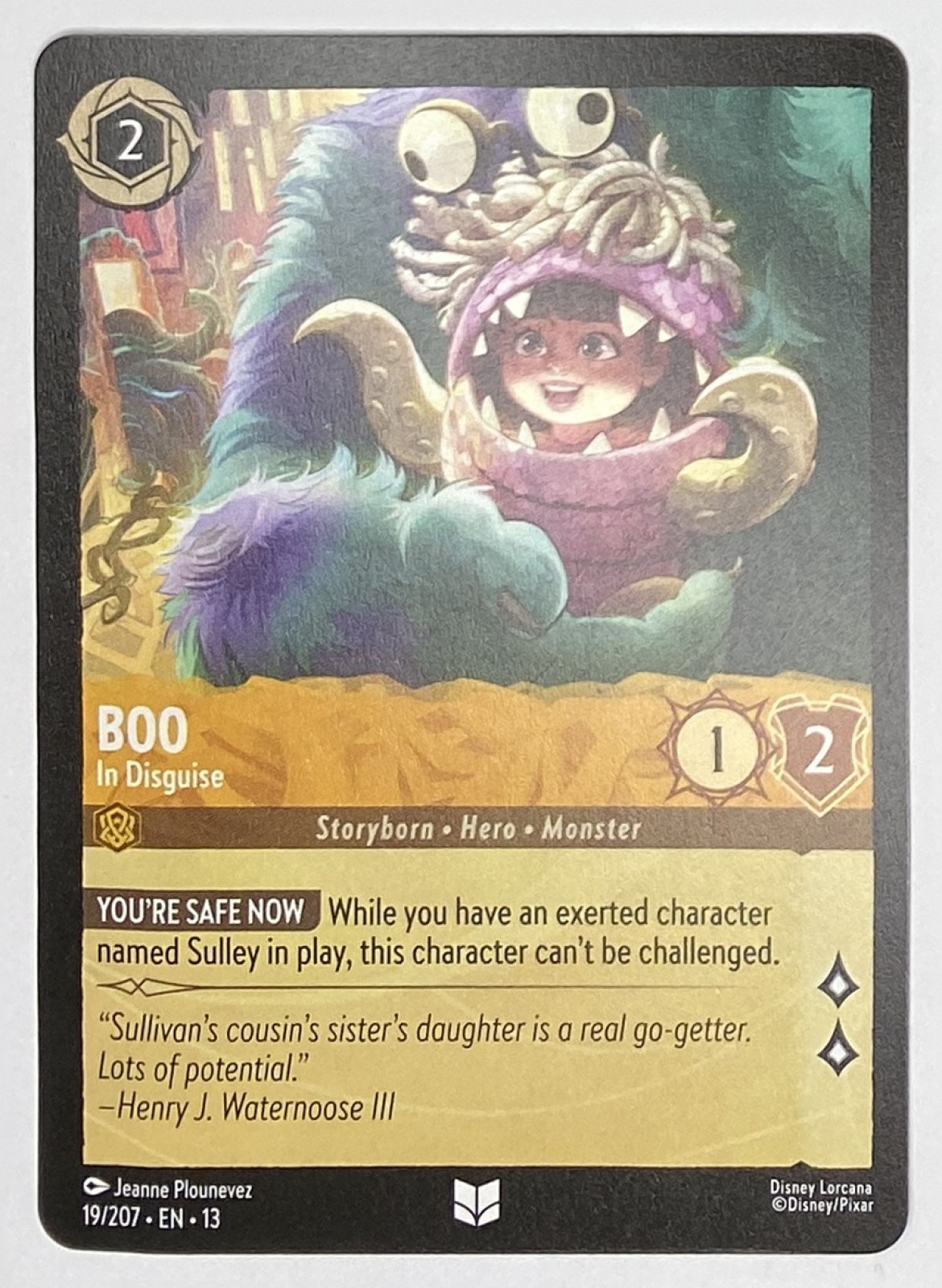2026 Disney Lorcana Attack of the Vine! Boo - In Disguise #19/207 Uncommon front