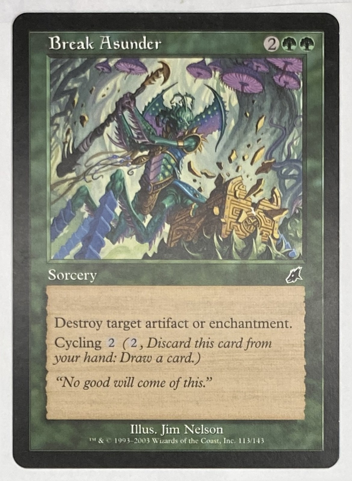 2003 Magic: The Gathering Scourge Break Asunder #113/143 Common front