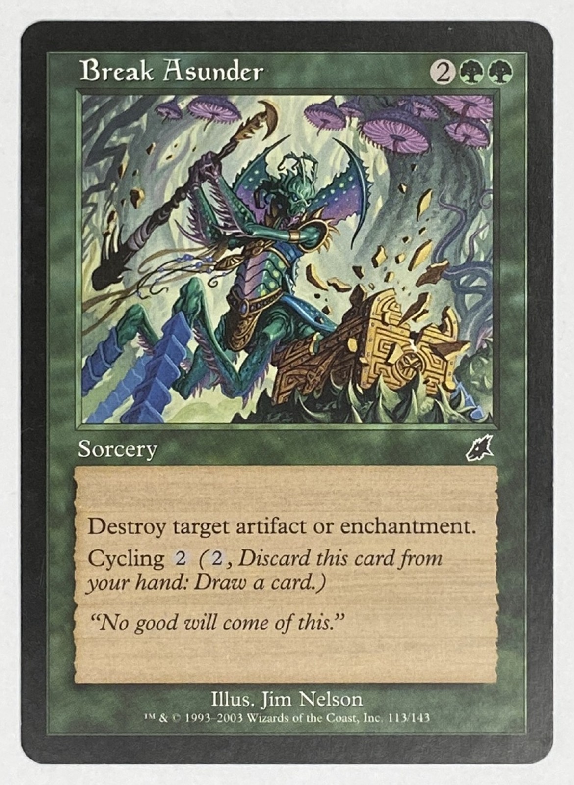 2003 Magic: The Gathering Scourge Break Asunder #113/143 Common front