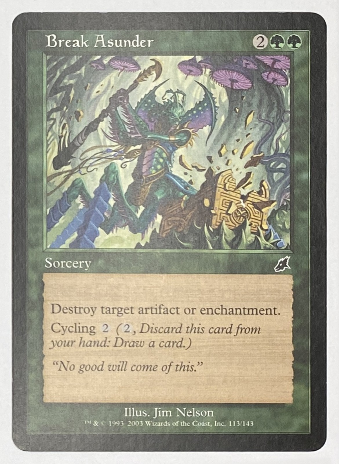 2003 Magic: The Gathering Scourge Break Asunder #113/143 Common front