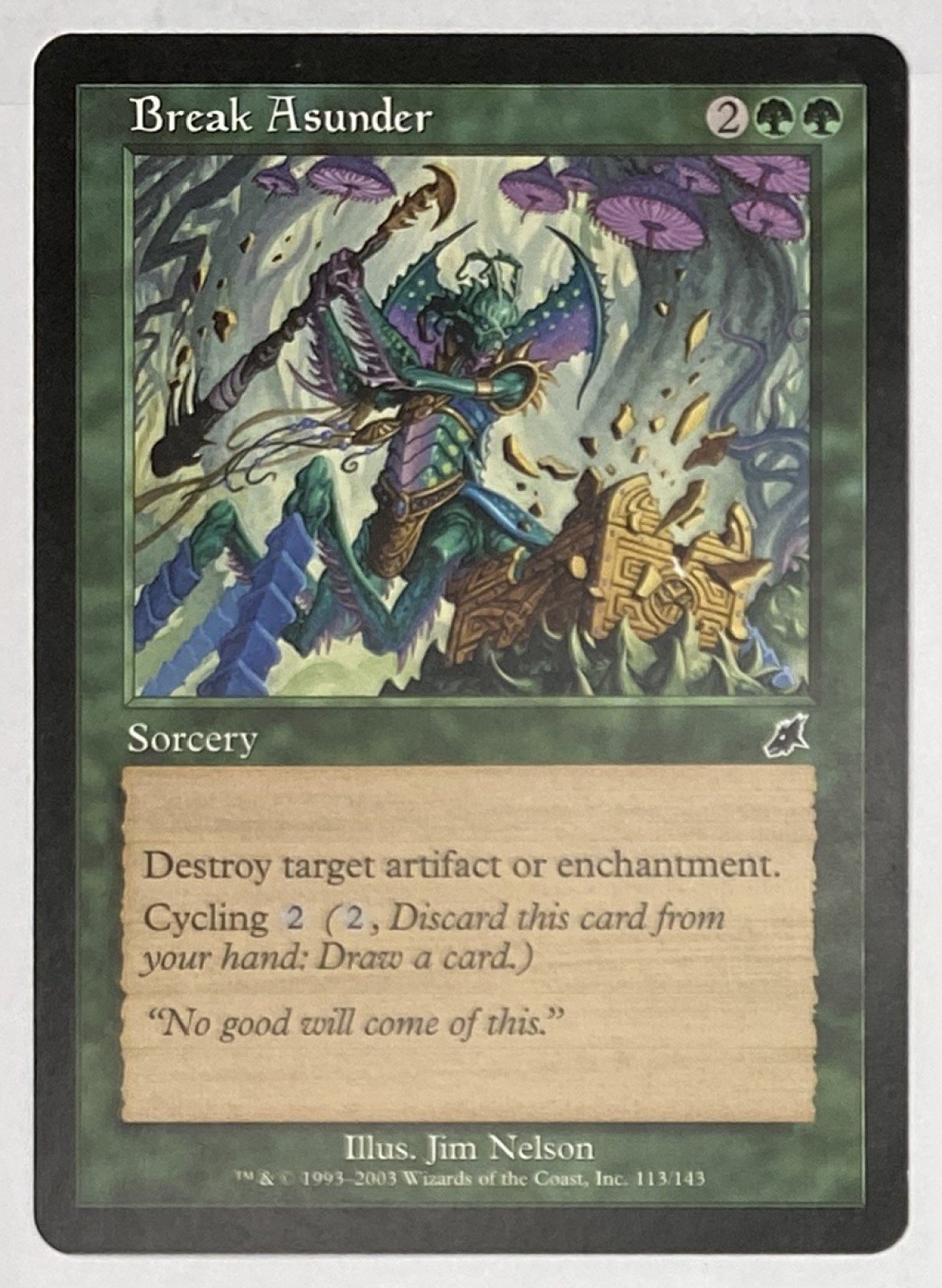 2003 Magic: The Gathering Scourge Break Asunder #113/143 Common front