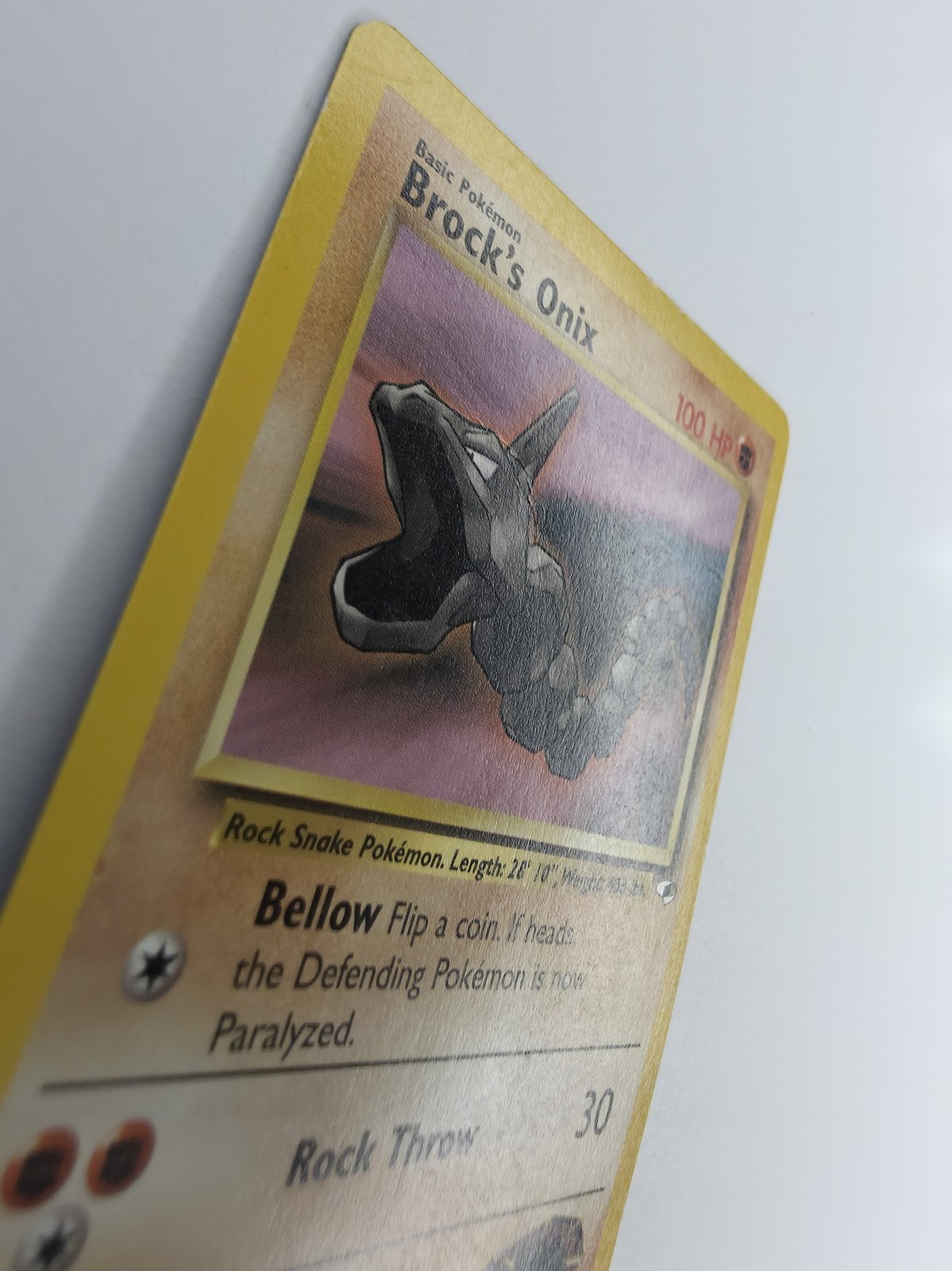 Brock's Onix front, angled close-up