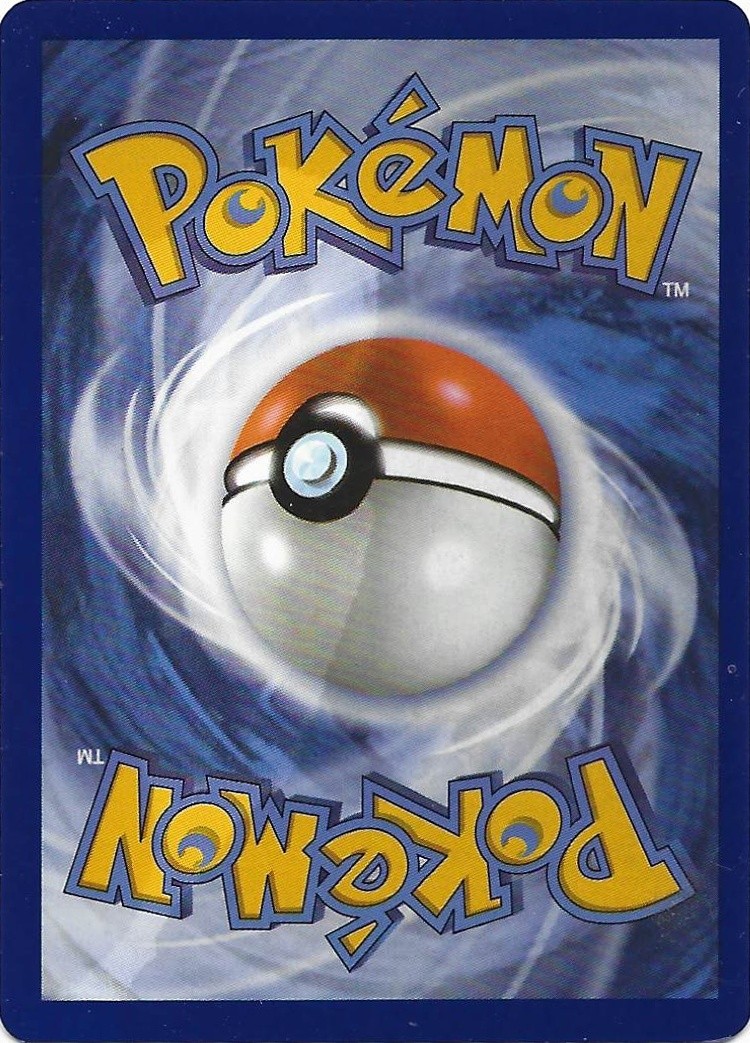 2026 Pokemon Perfect Order Bunnelby #064/088 Reverse Holo Common back, flatbed scan (shows surface detail)