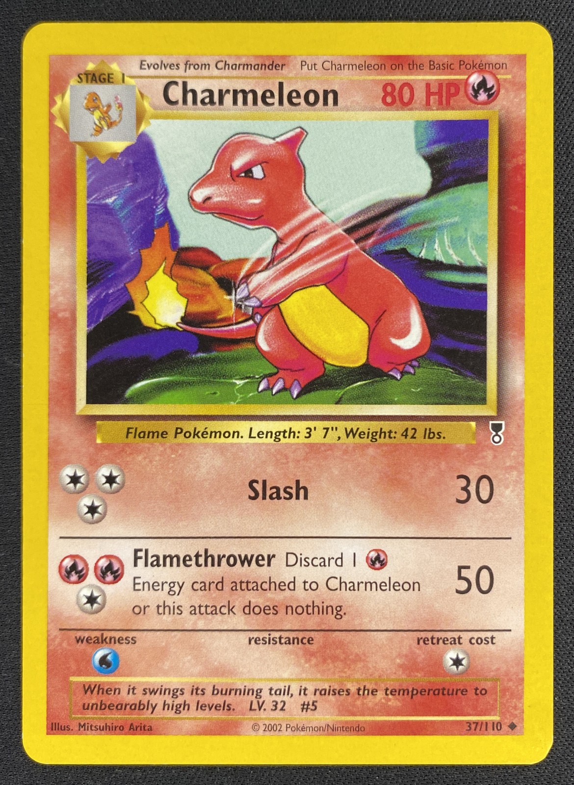 2002 Pokemon Legendary Collection Charmeleon #037/110 Uncommon front