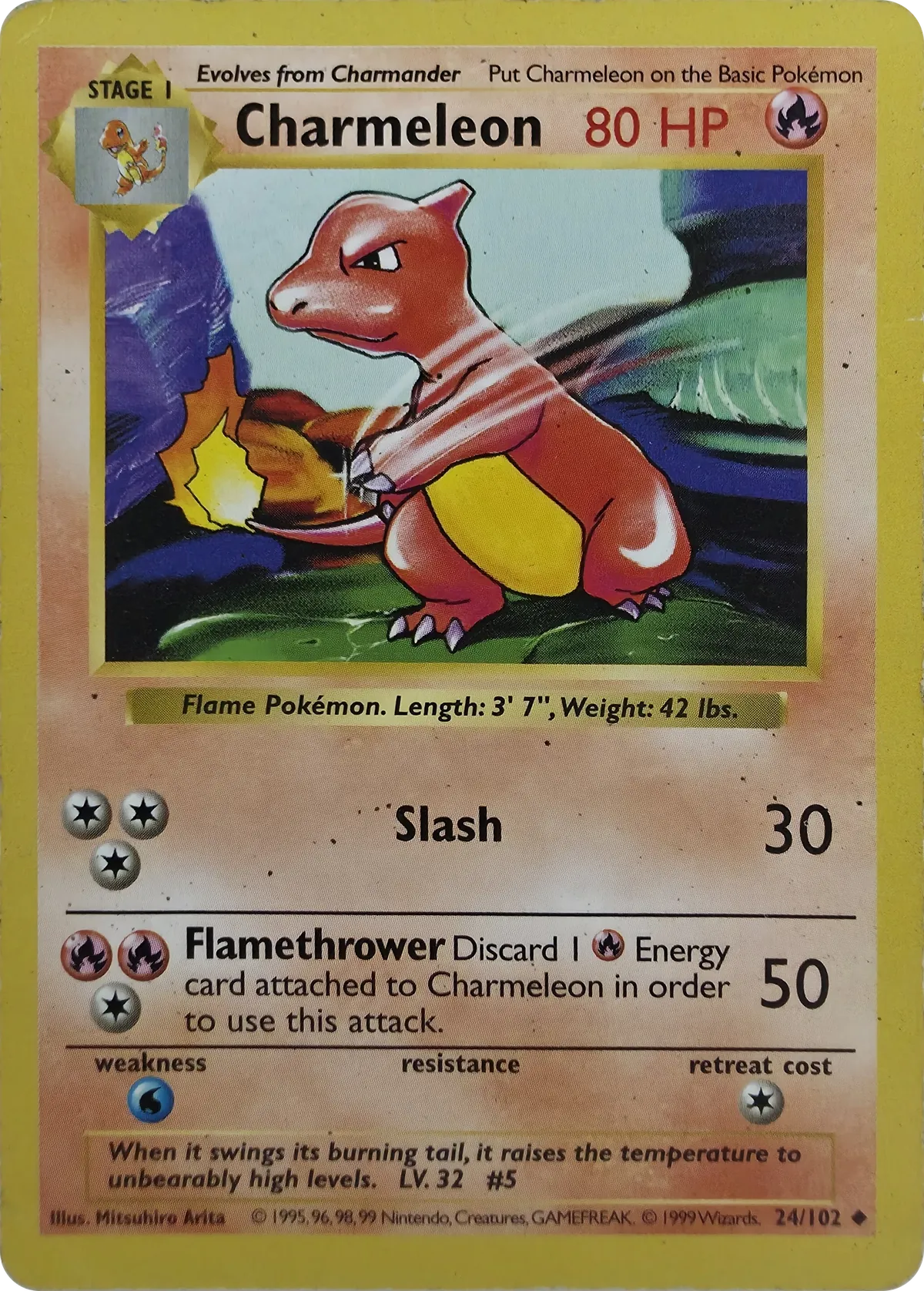 Charmeleon #24/102, front