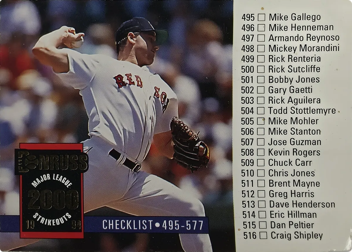 Checklist #600, front