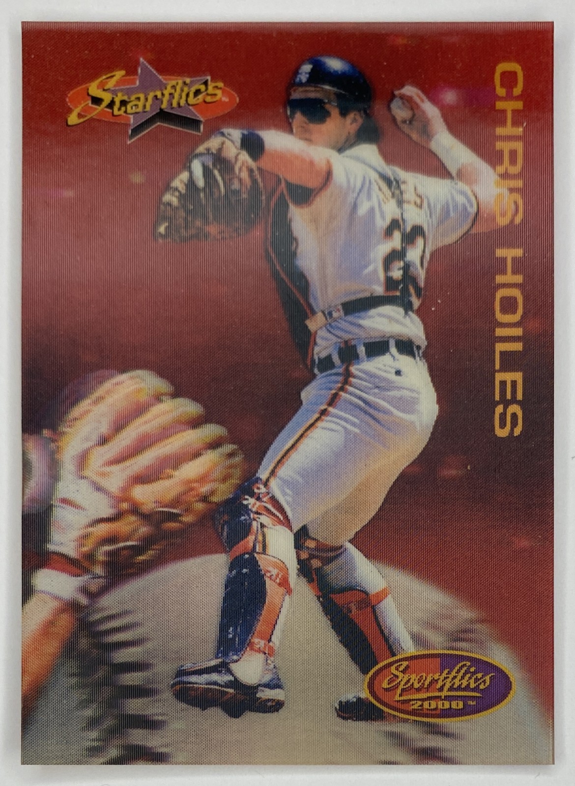 1994 Sportflics 2000 Chris Hoiles #180 Baltimore Orioles Starflics front