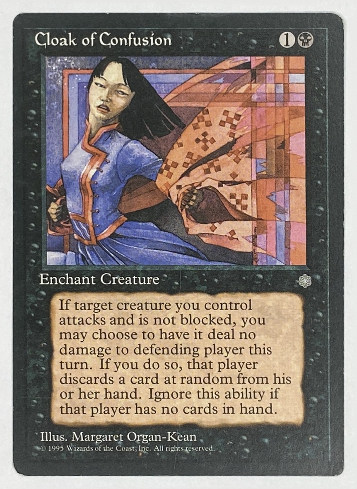1995 Magic: The Gathering Ice Age Cloak of Confusion Common front