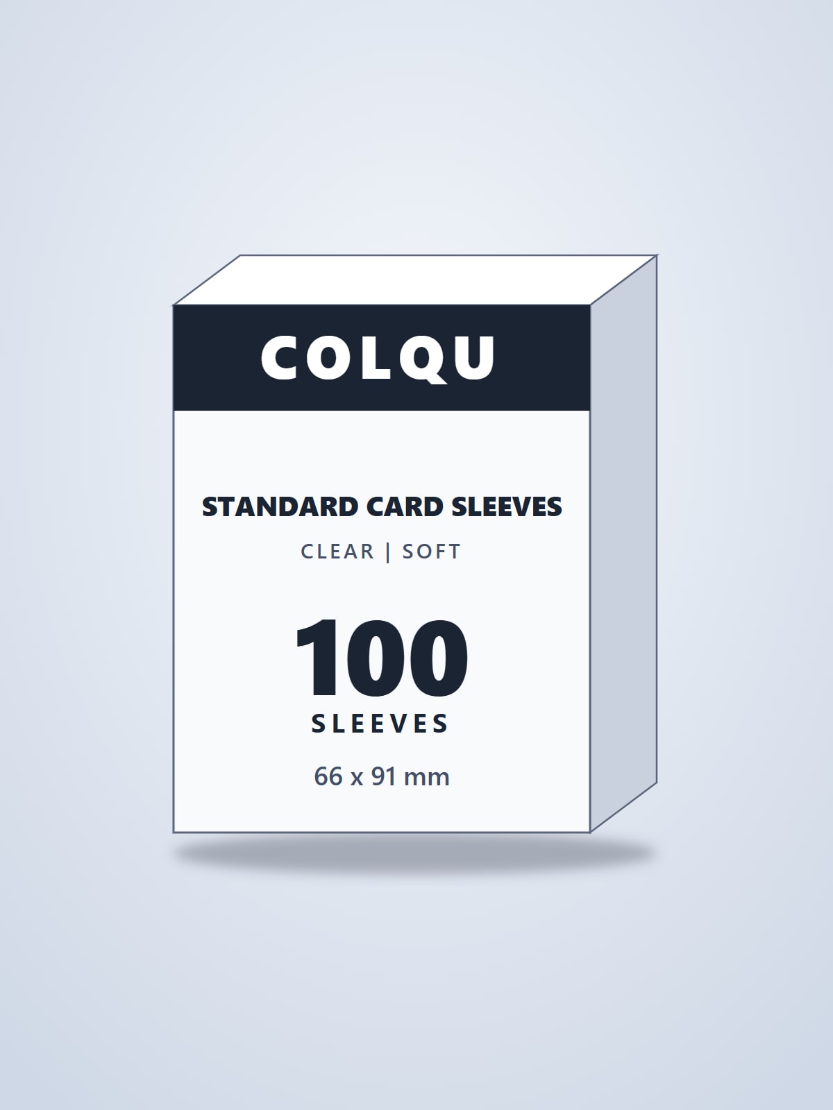 Colqu standard card sleeves, 100 count, the pack