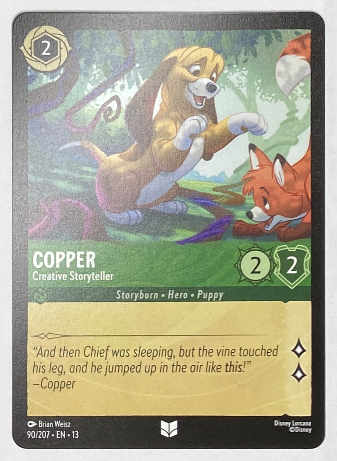 2026 Disney Lorcana Attack of the Vine! Copper - Creative Storyteller #90/207 Uncommon front