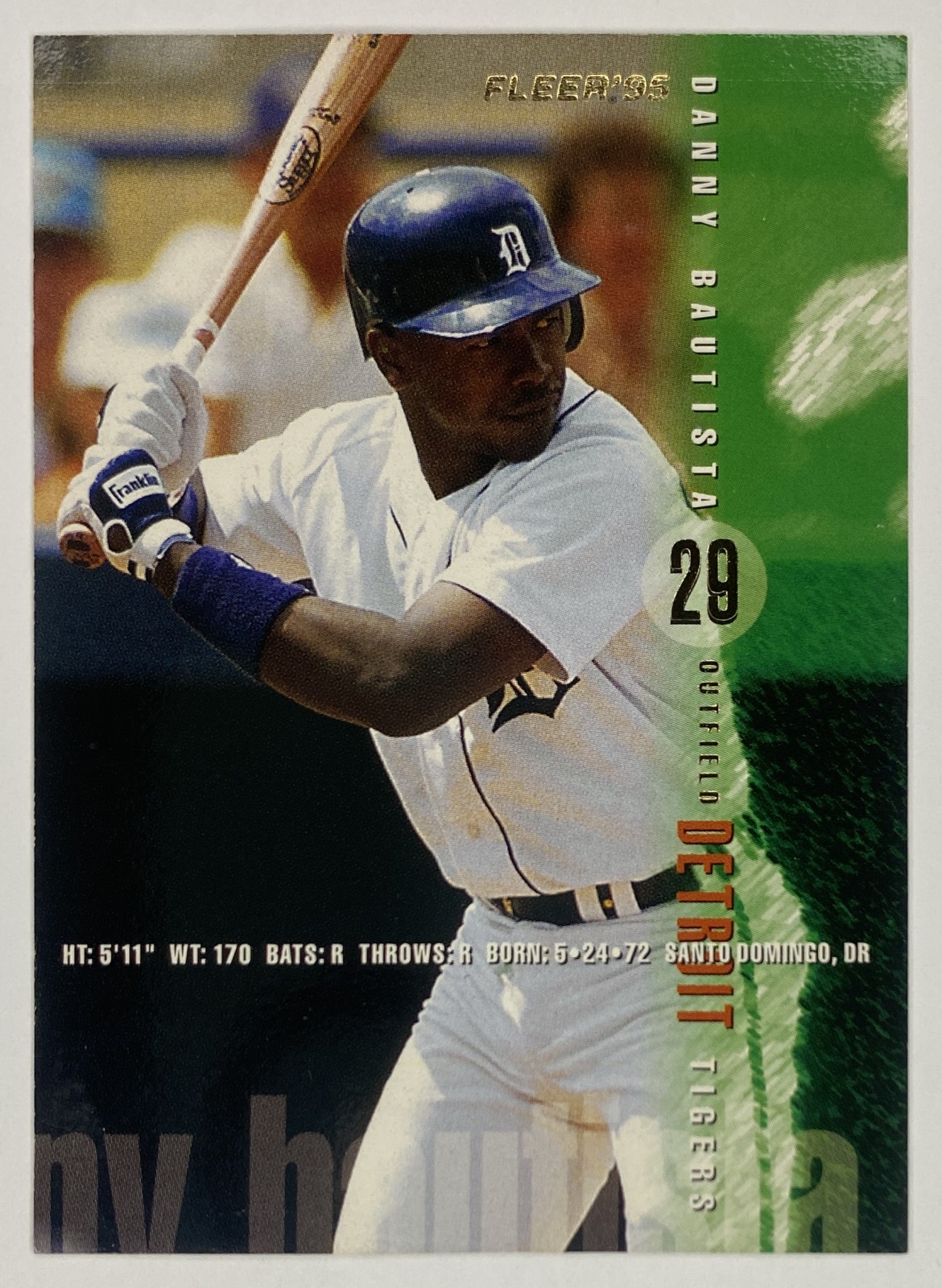 1995 Fleer Danny Bautista #44 Detroit Tigers front