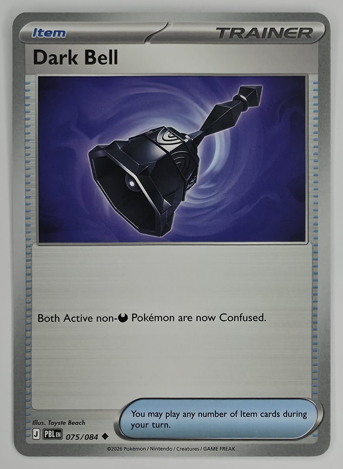 2026 Pokemon Pitch Black Dark Bell #075/084 Uncommon front