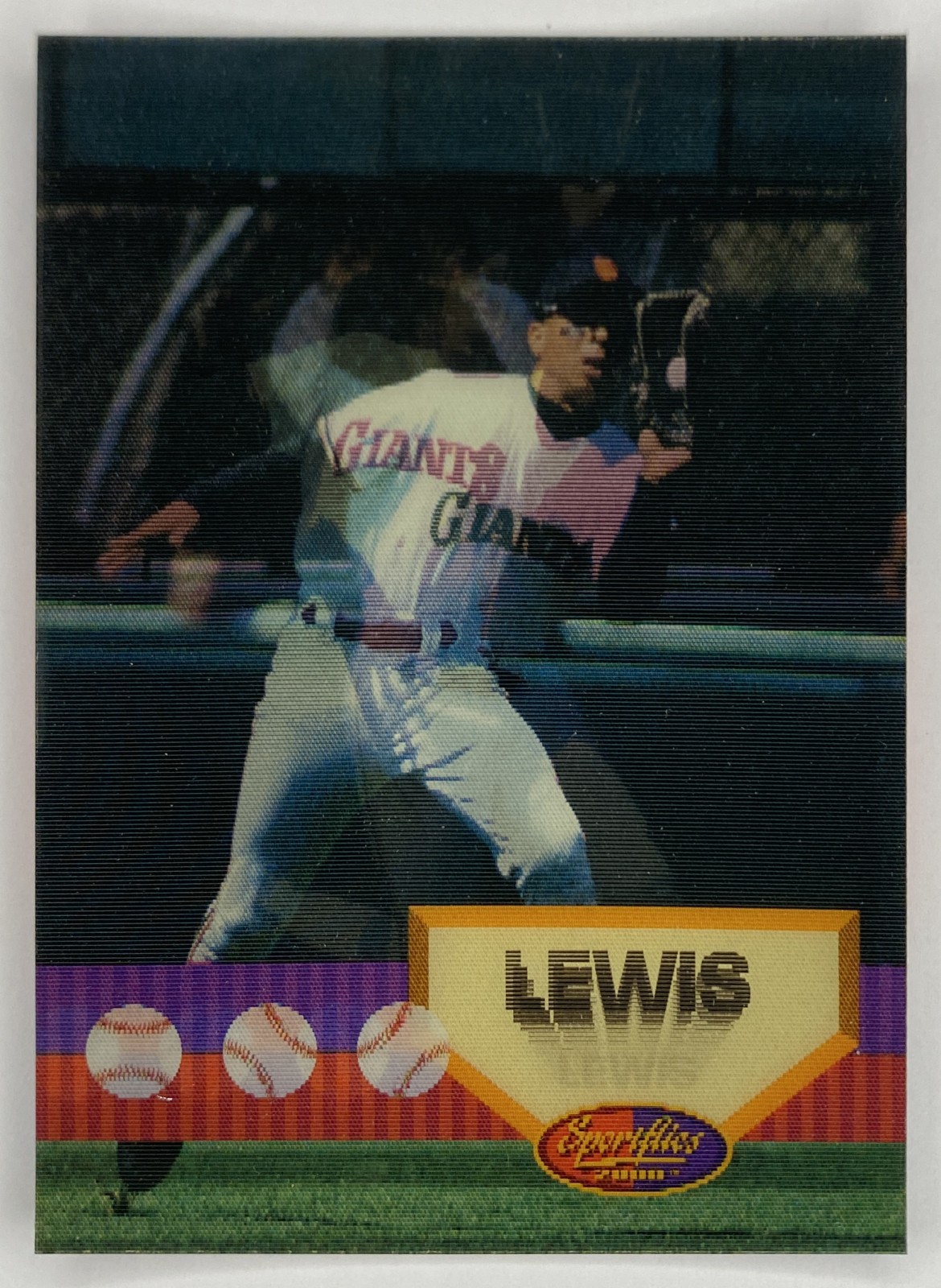 1994 Sportflics 2000 Darren Lewis #8 San Francisco Giants front