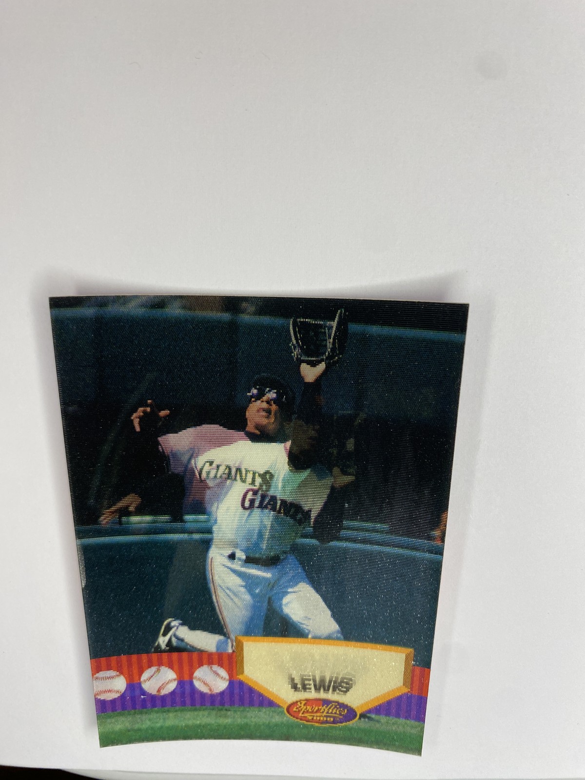1994 Sportflics 2000 Darren Lewis #8 San Francisco Giants photo 3