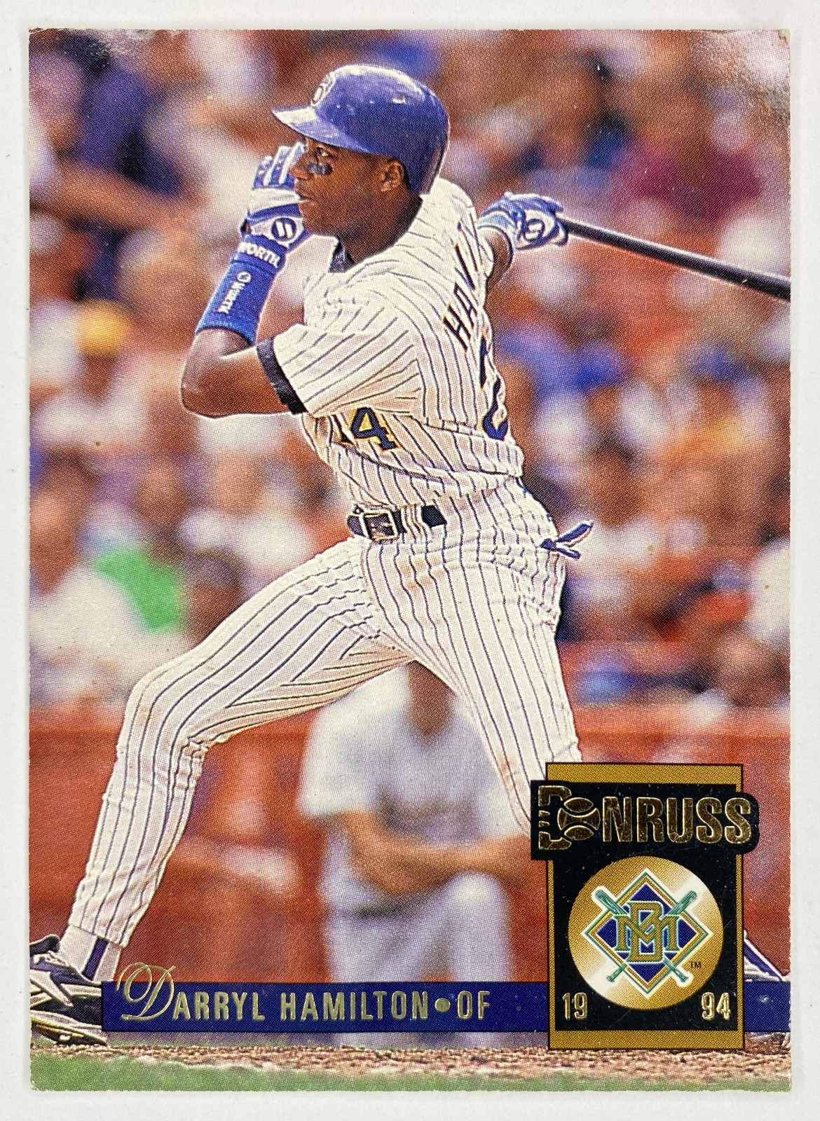 1994 Donruss Darryl Hamilton #398 Milwaukee Brewers front