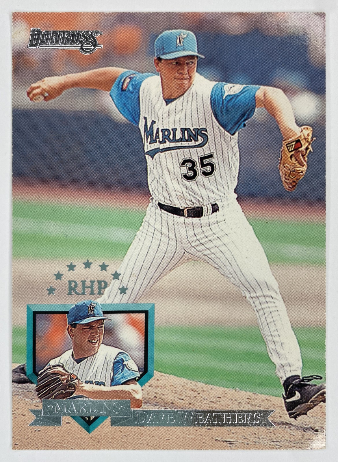 1995 Donruss Dave Weathers #306 Florida Marlins front