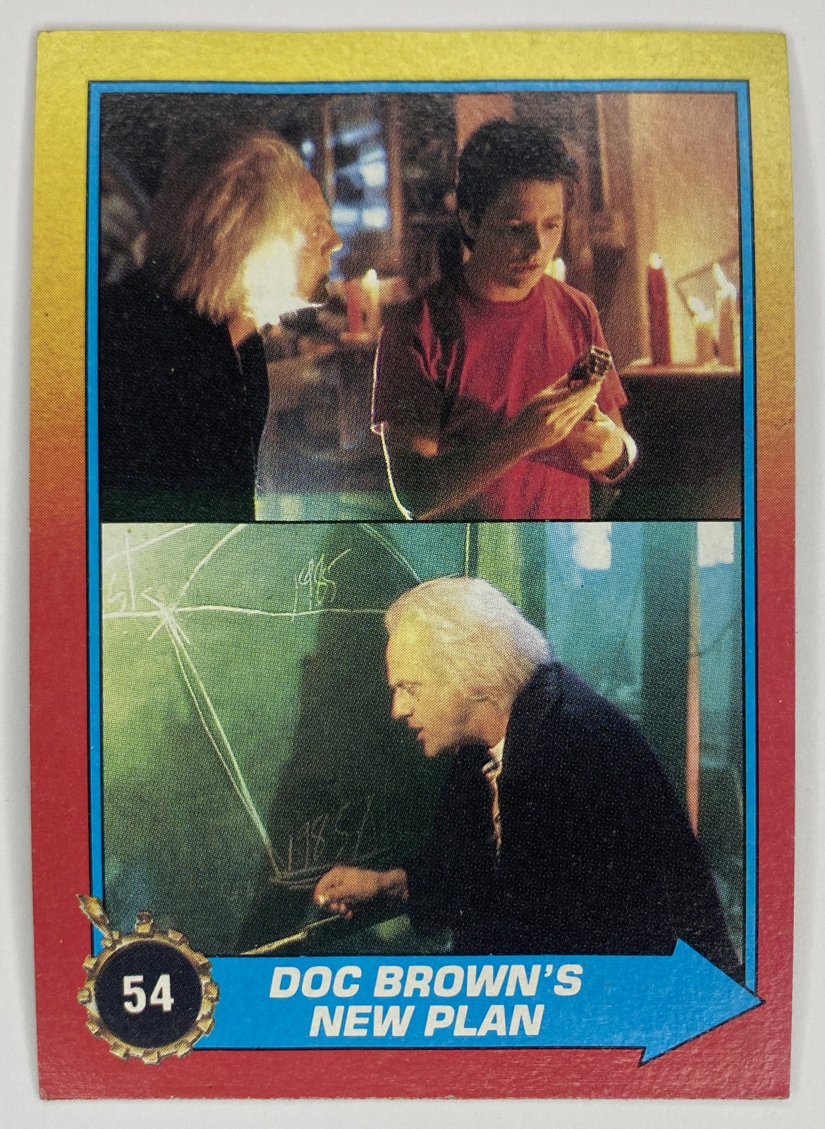 1989 Topps Back to the Future Part II Doc Brown's New Plan #54 front