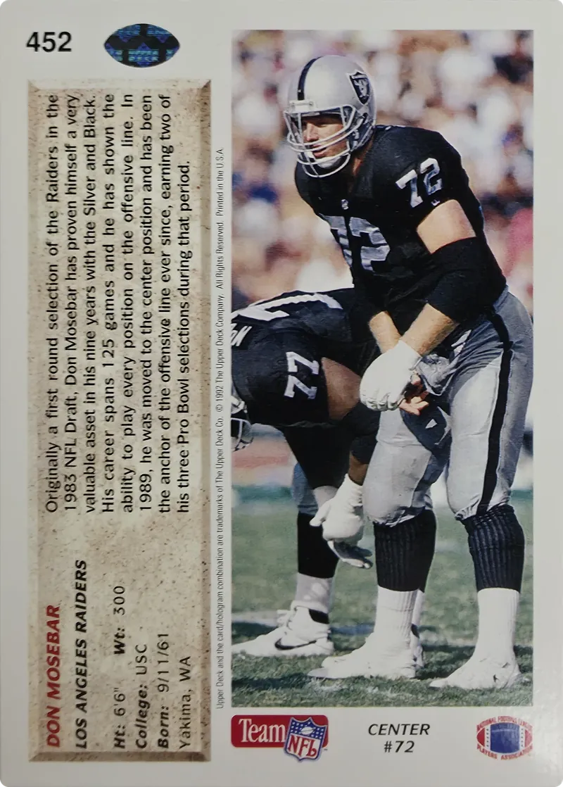Don Mosebar #452, back