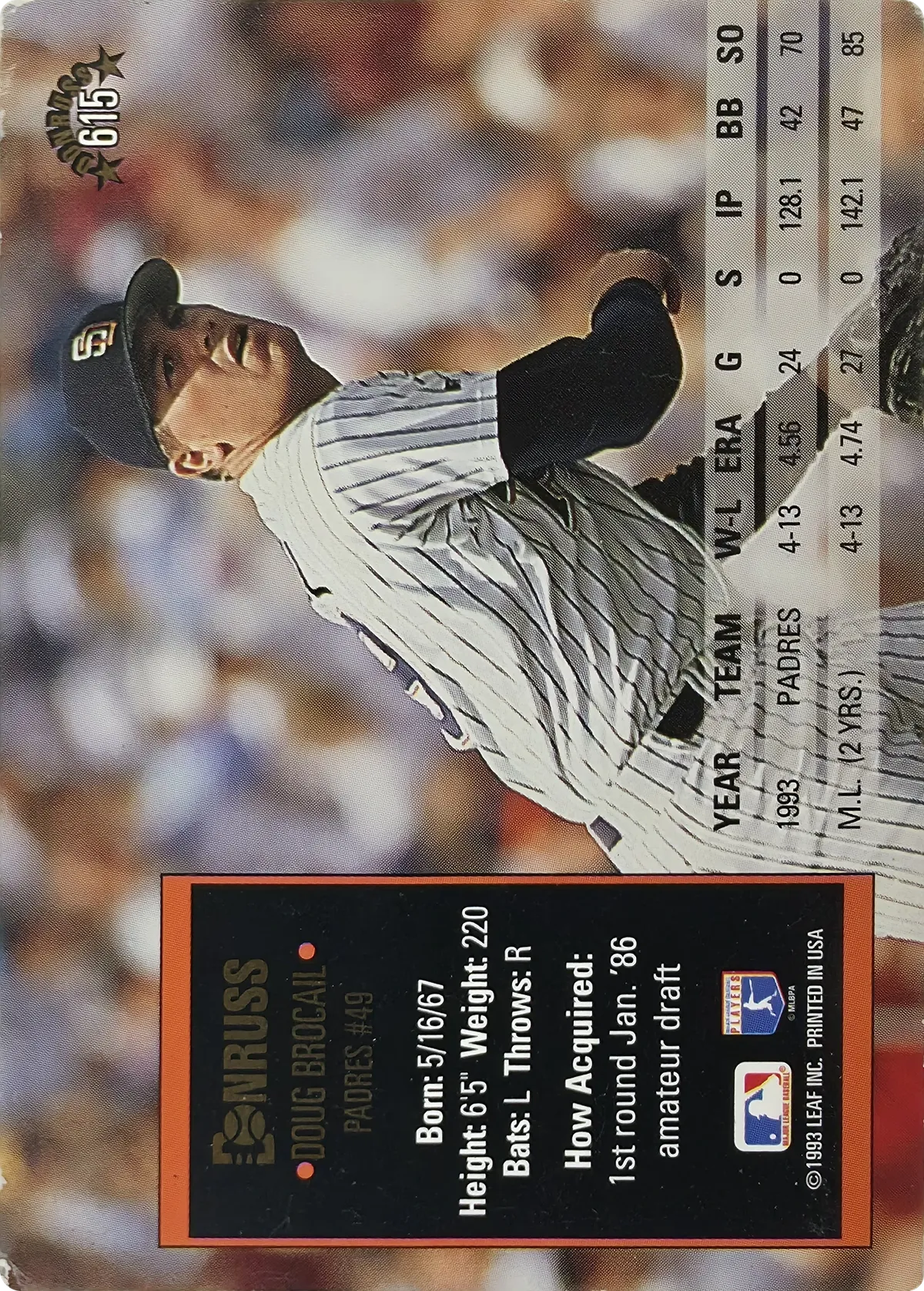 Doug Brocail #615, back