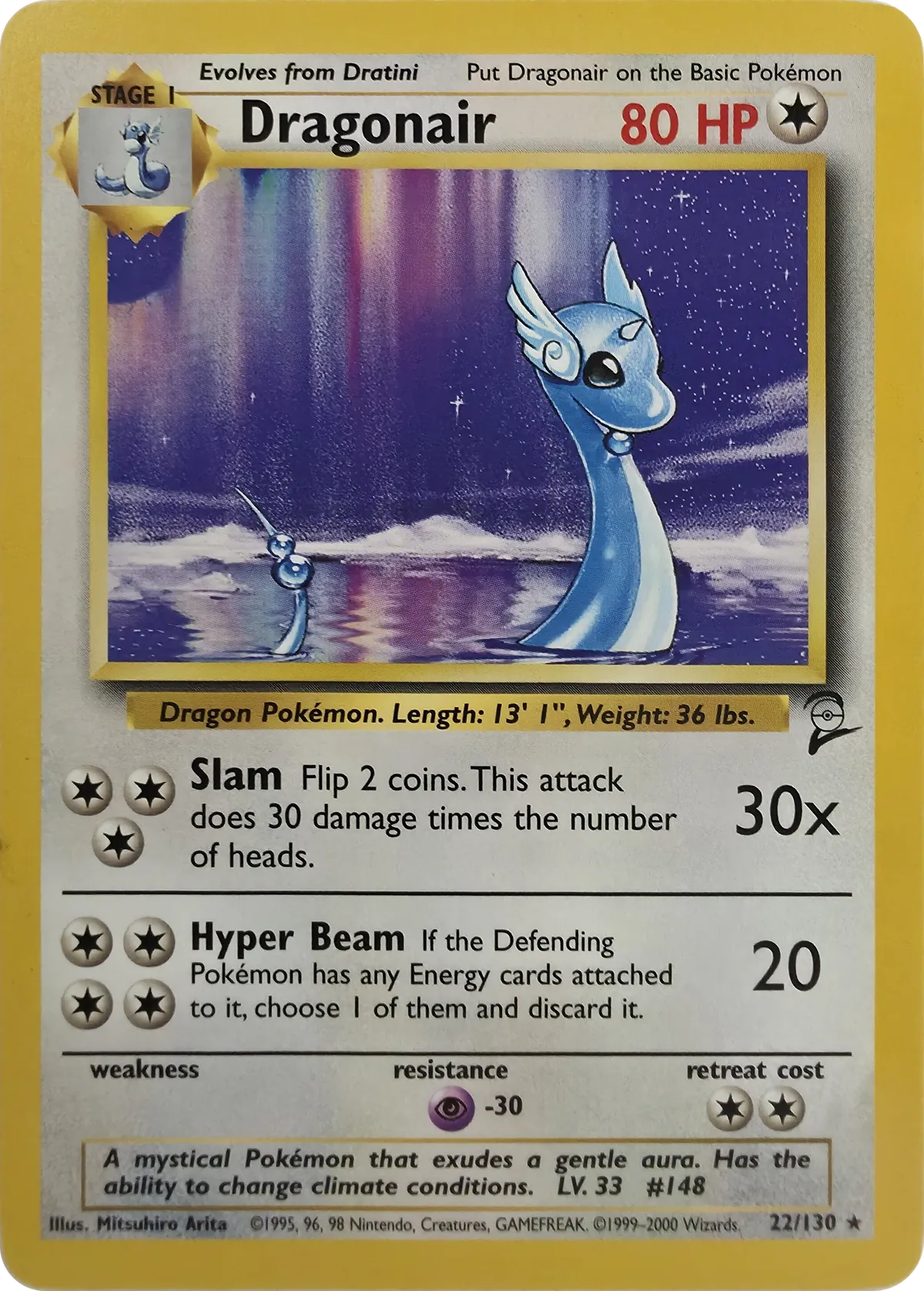 Dragonair #22/130, front