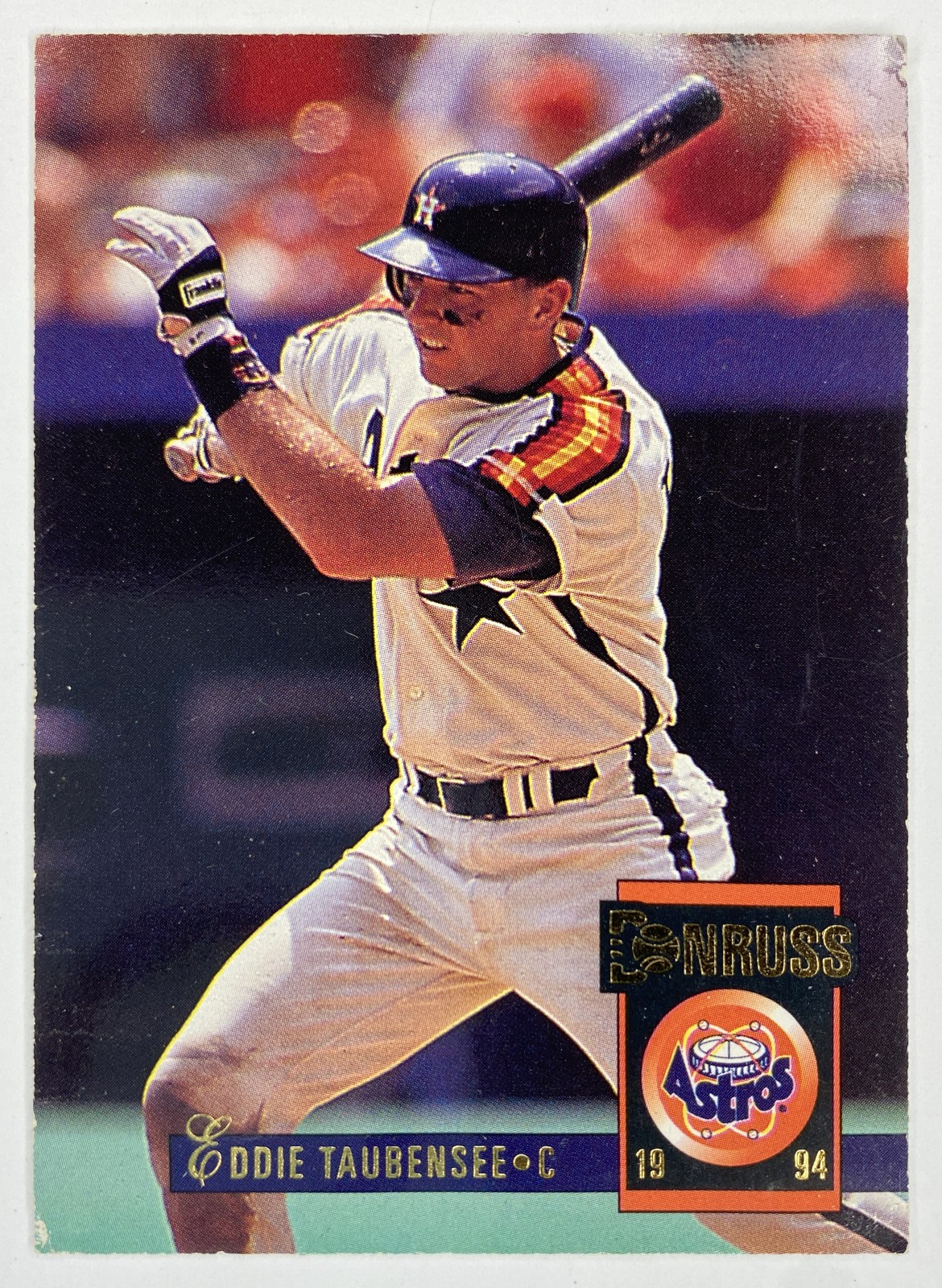 1994 Donruss Eddie Taubensee #256 Houston Astros front