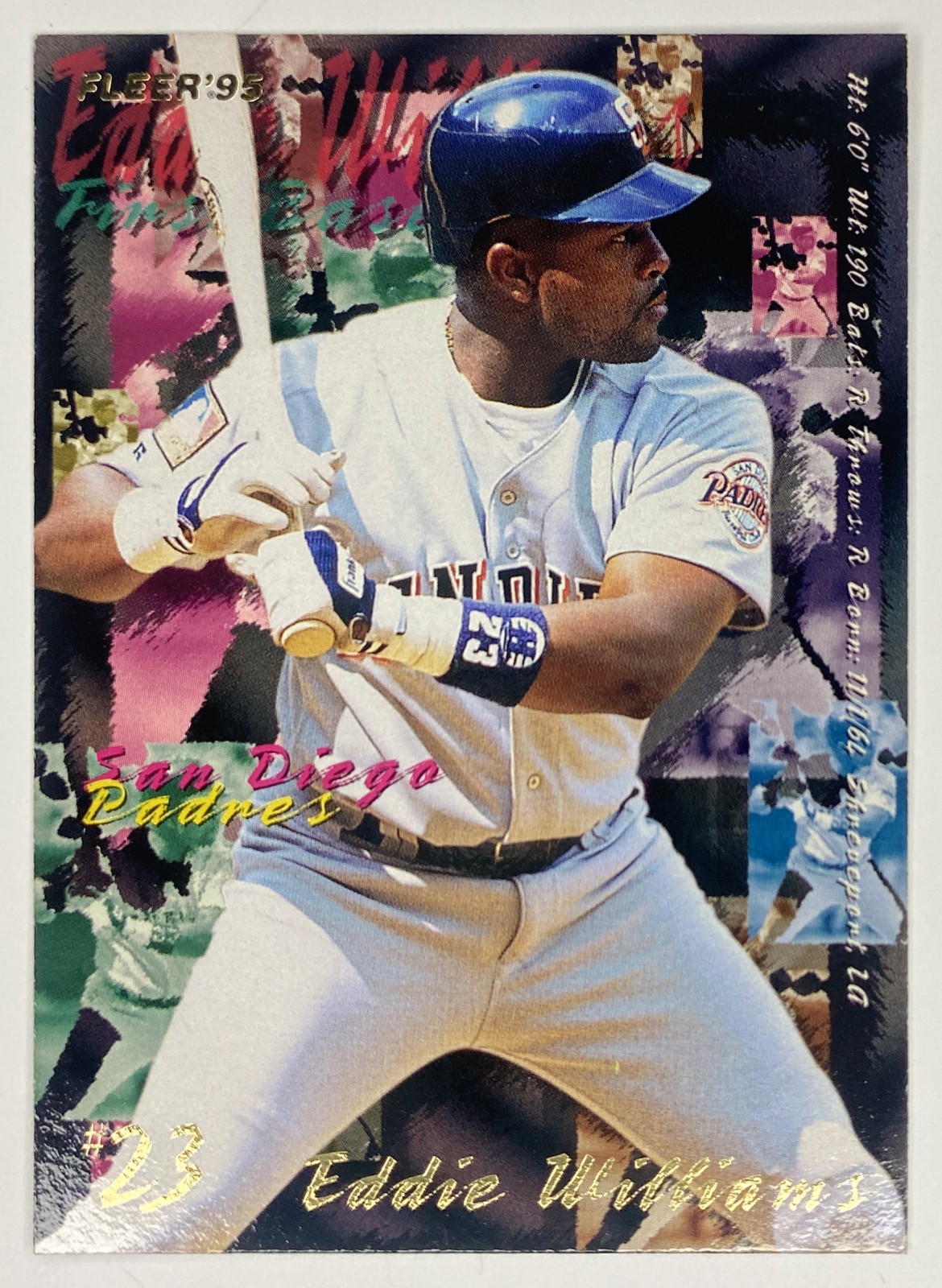 1995 Fleer Eddie Williams #571 San Diego Padres front